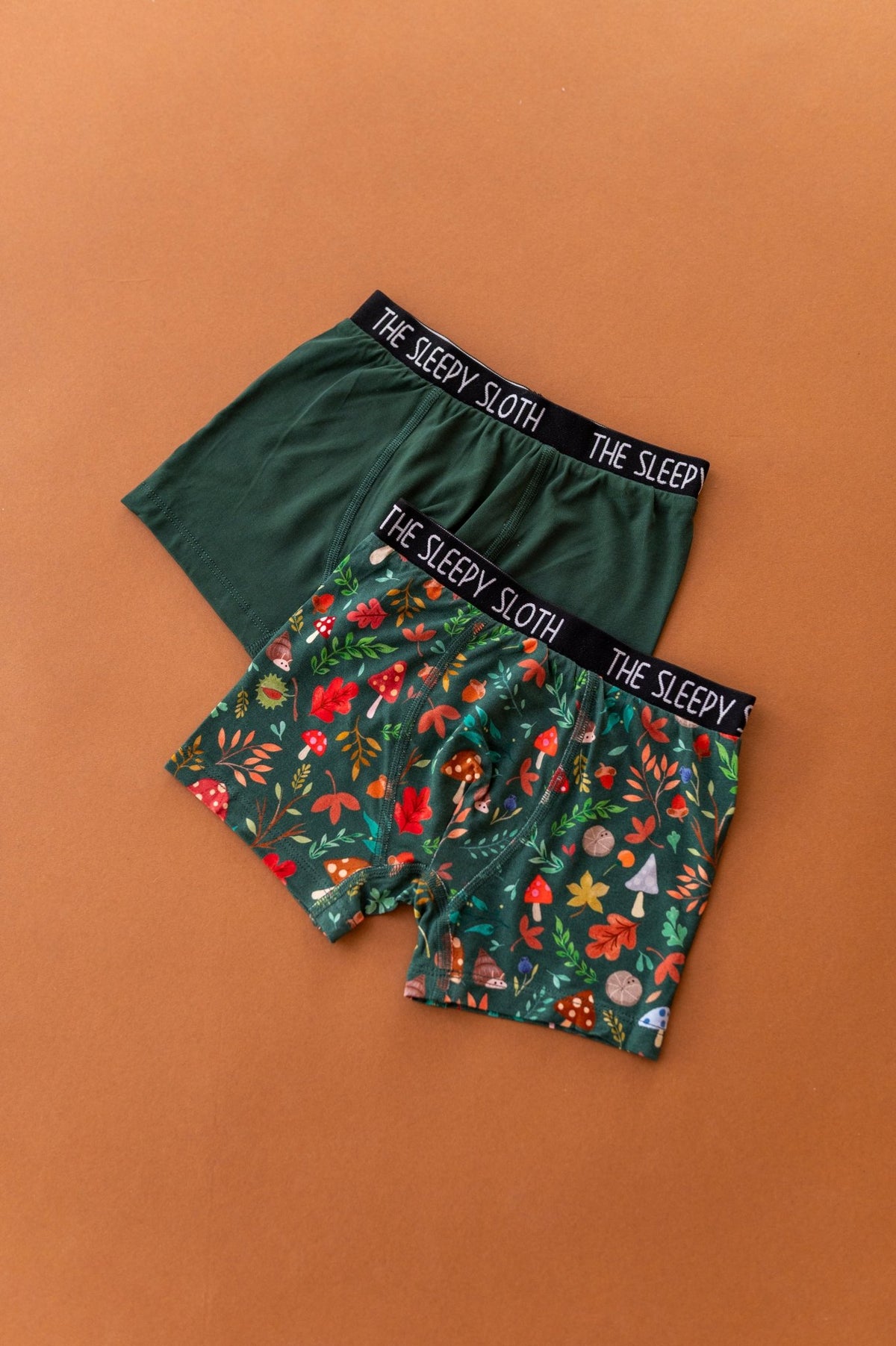 Boys Boxer Brief Underwear Set - Toadstool Grove - The Sleepy Sloth