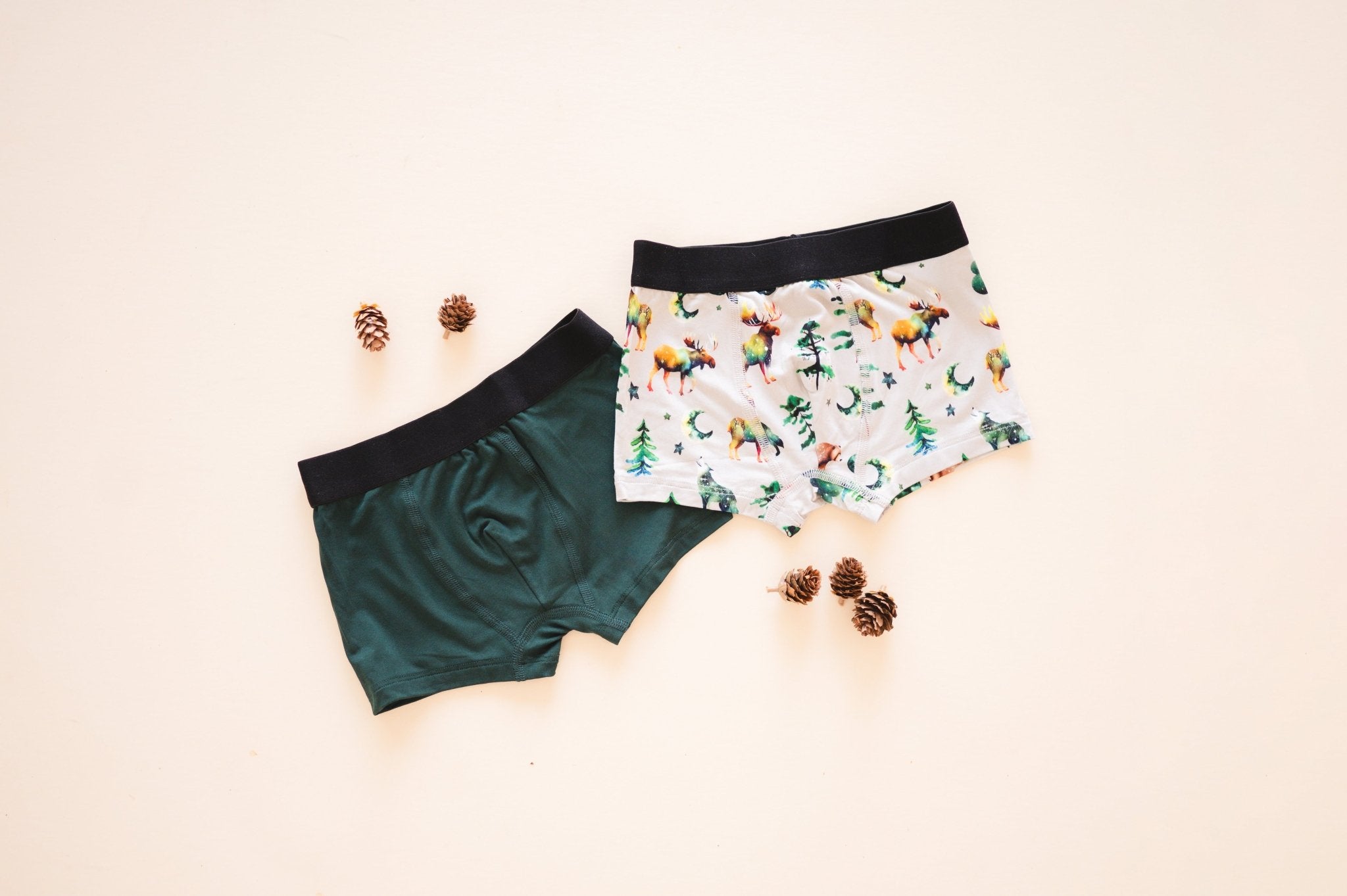 BOYS BOXER UNDERWEAR SET - WOODLAND NIGHTS - The Sleepy Sloth