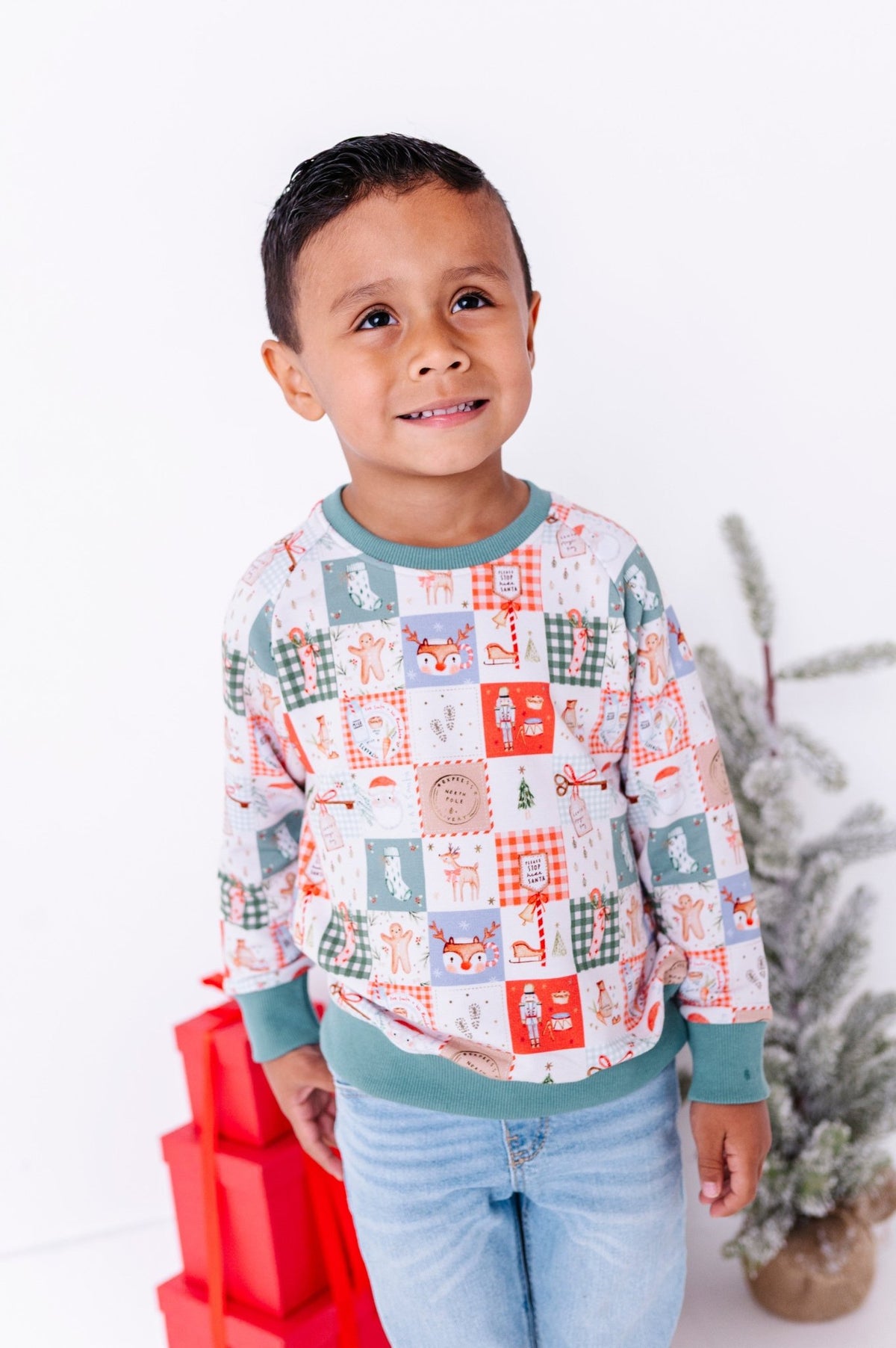 Crewneck Sweatshirt - Merry Mosaic - The Sleepy Sloth