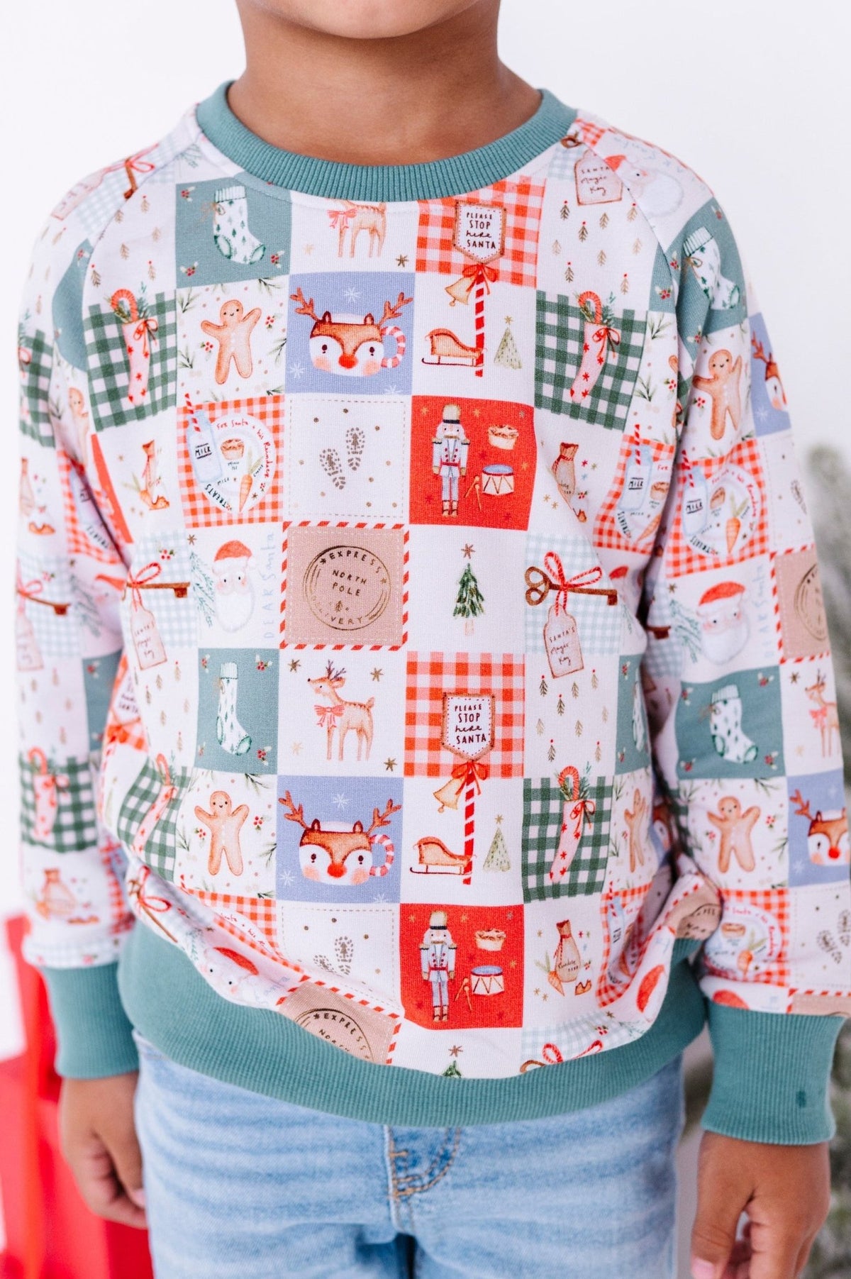 Crewneck Sweatshirt - Merry Mosaic - The Sleepy Sloth