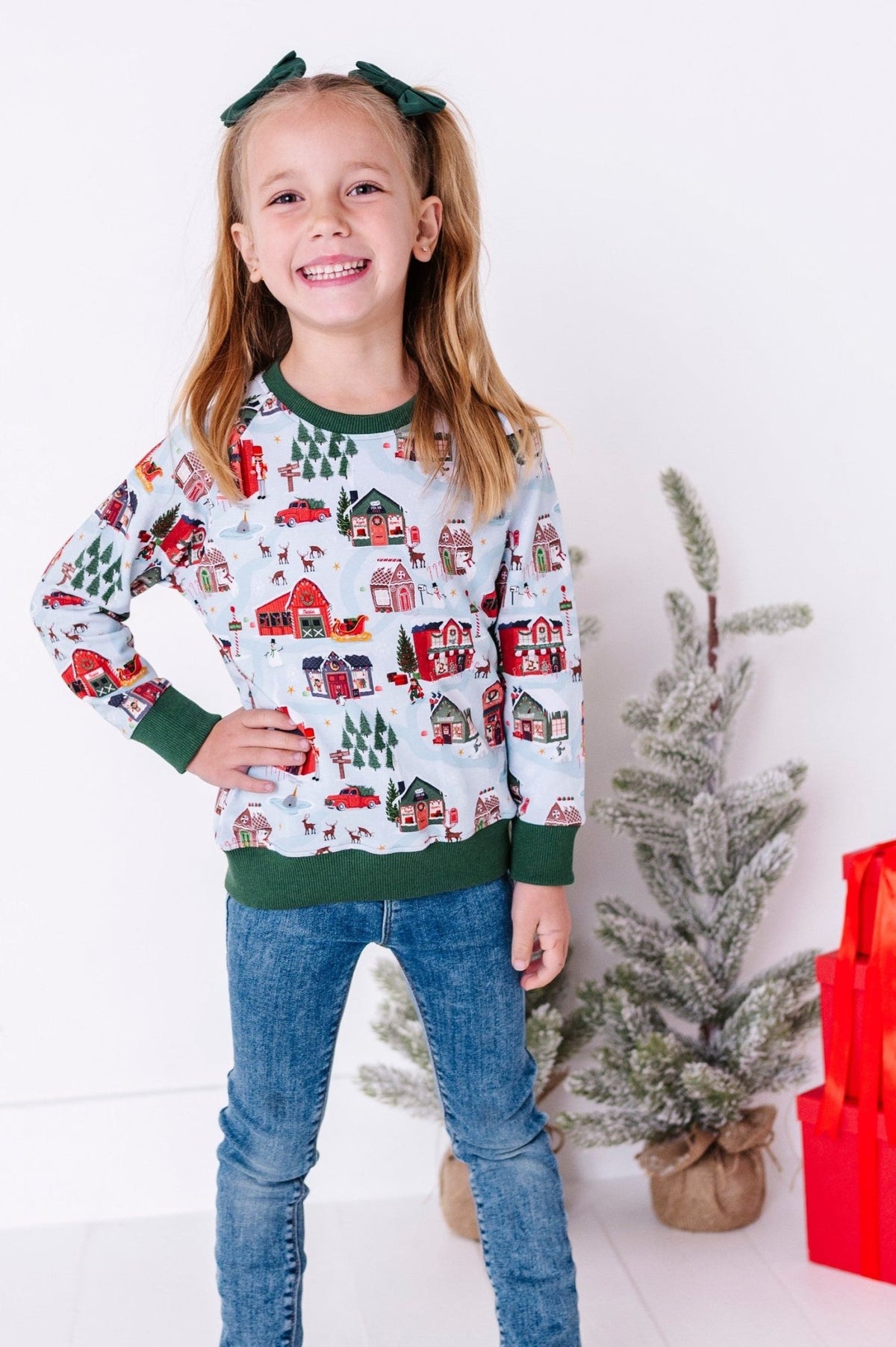Crewneck Sweatshirt - Santa's Village - The Sleepy Sloth