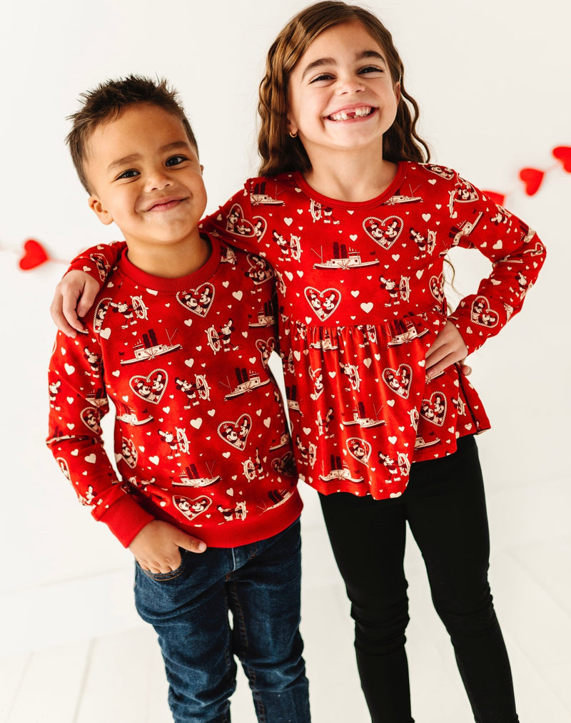 CREWNECK SWEATSHIRT - STEAMBOAT SWEETHEARTS - The Sleepy Sloth