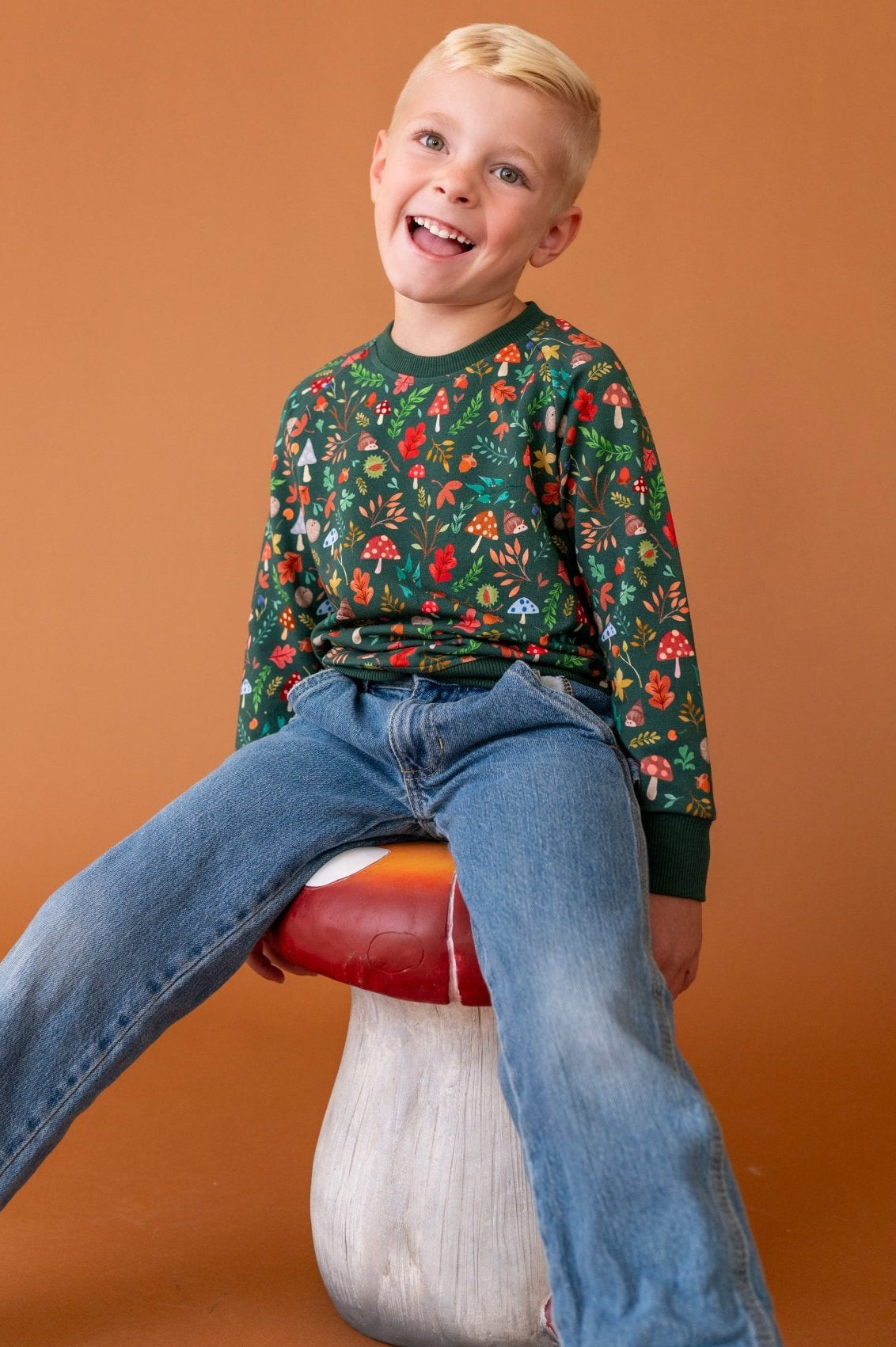 Crewneck Sweatshirt - Toadstool Grove - The Sleepy Sloth