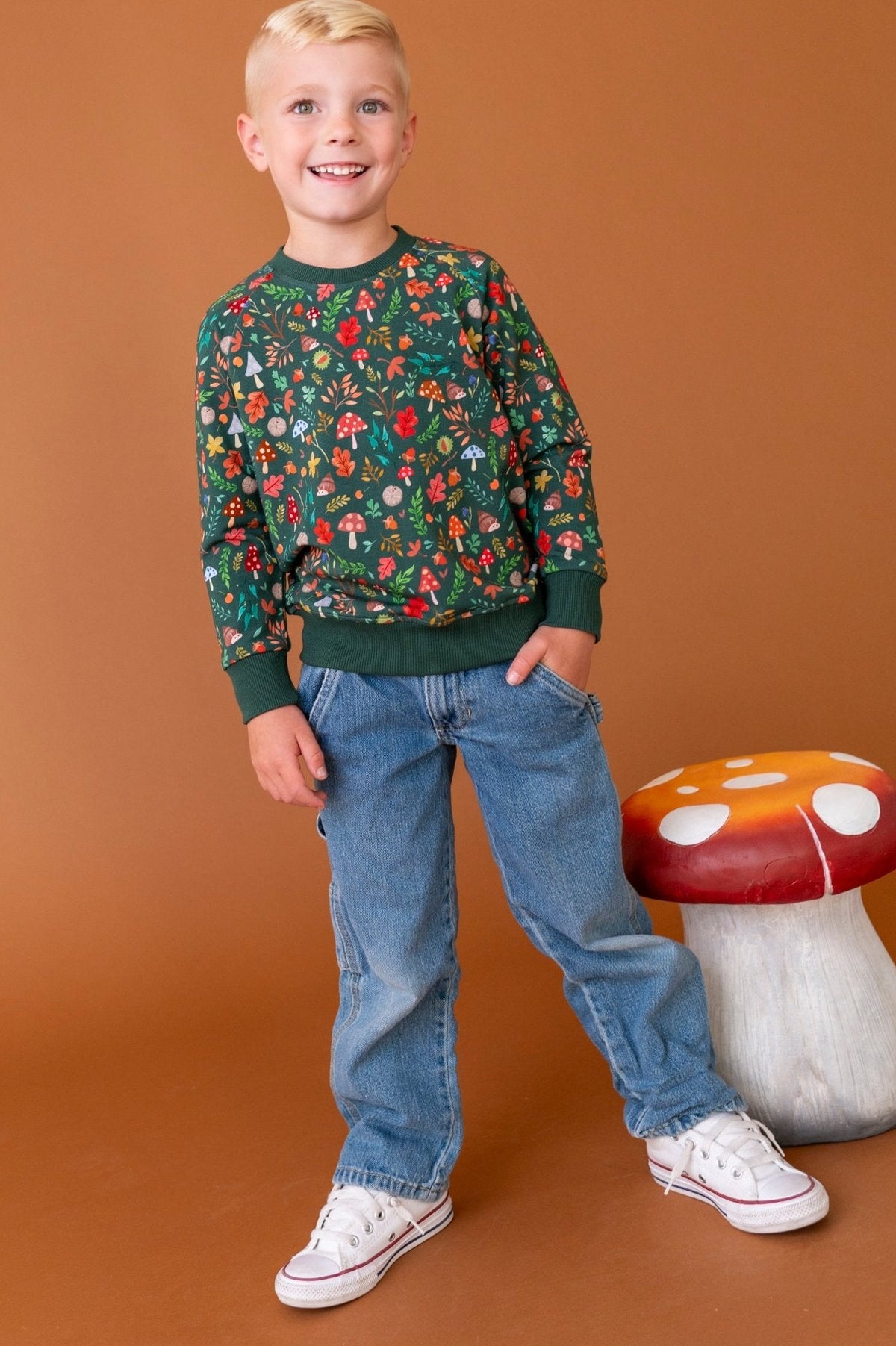 Crewneck Sweatshirt - Toadstool Grove - The Sleepy Sloth