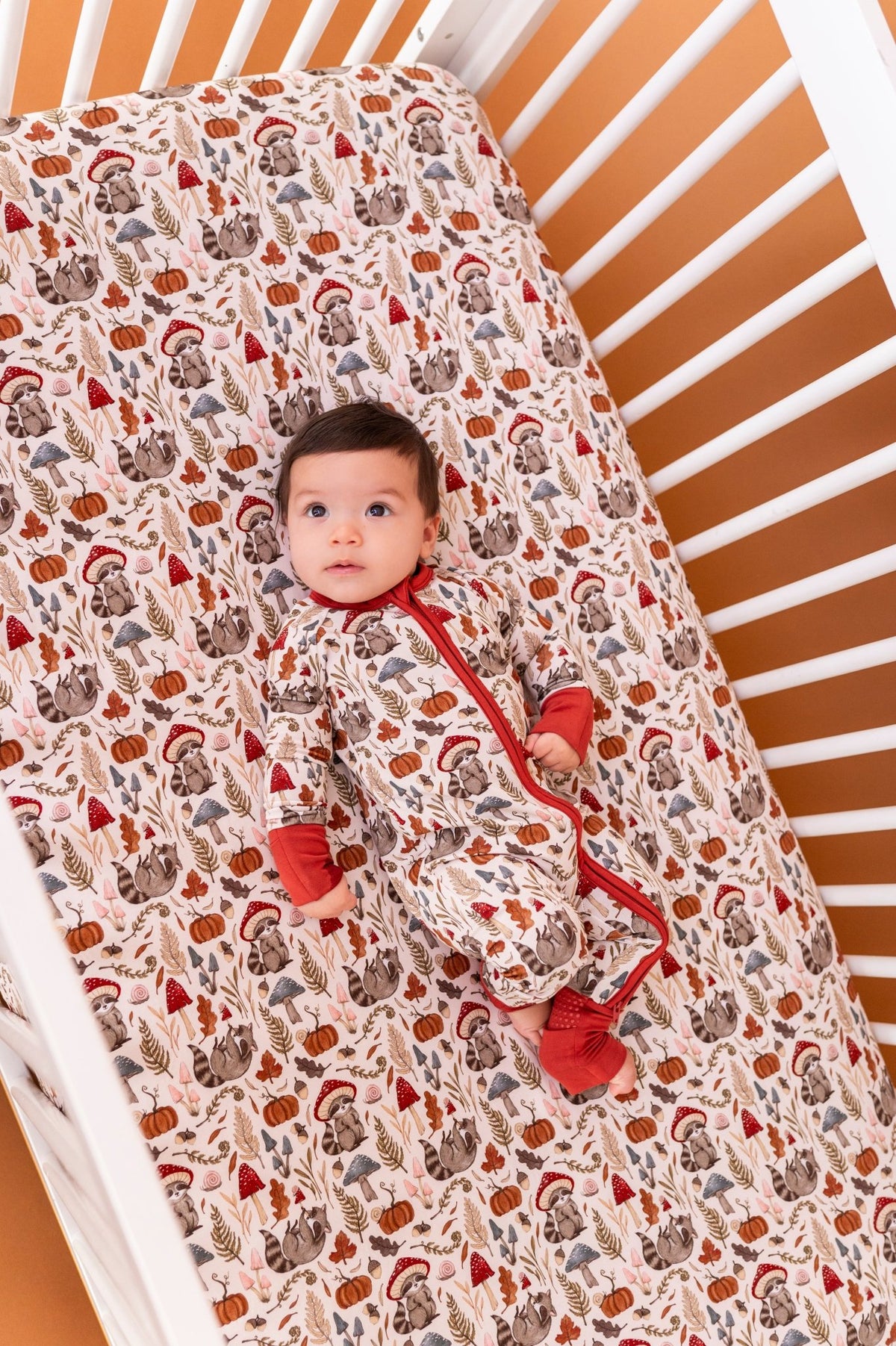 Crib Sheet - Autumn Woodland - The Sleepy Sloth
