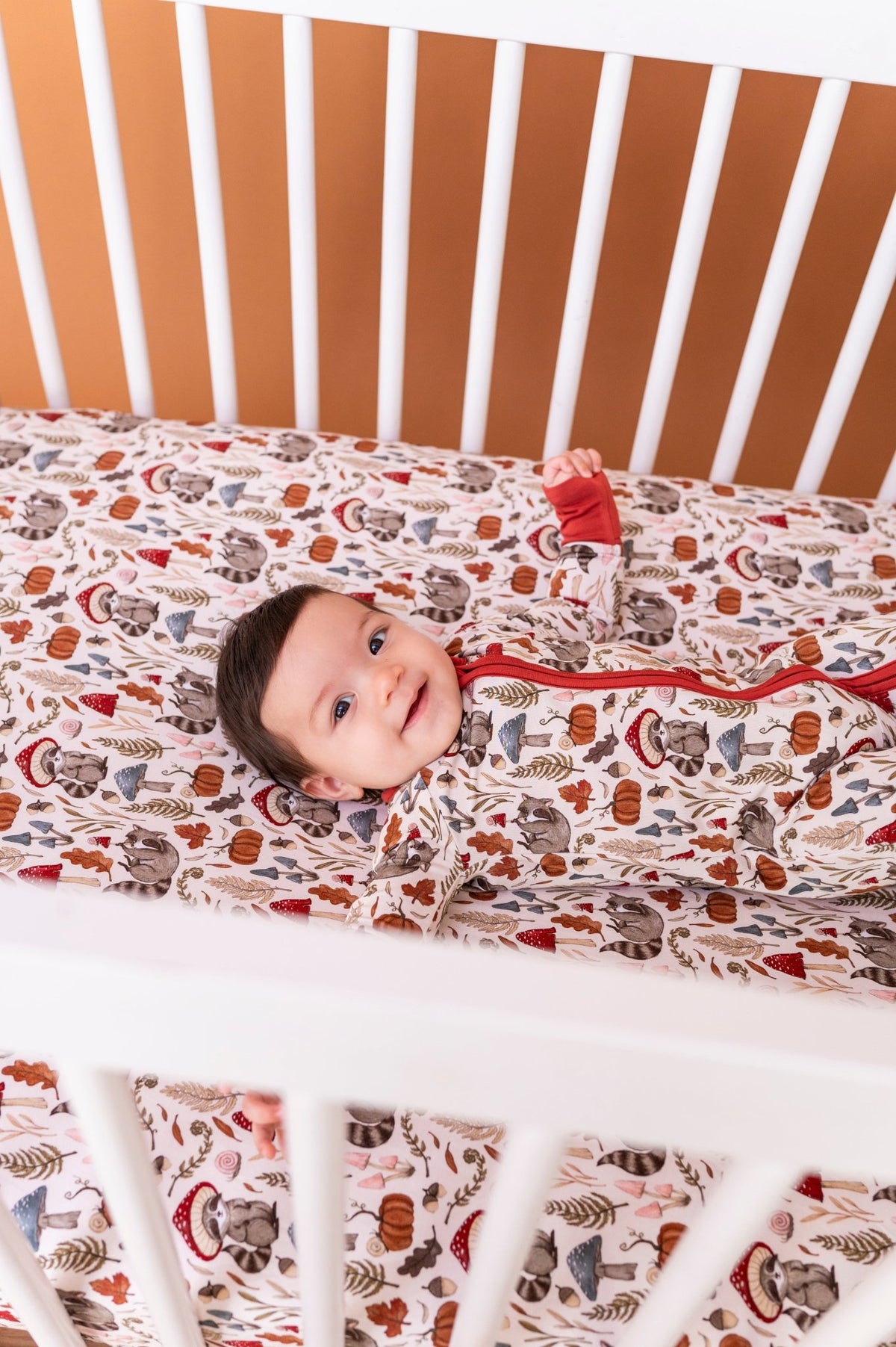 Crib Sheet - Autumn Woodland - The Sleepy Sloth