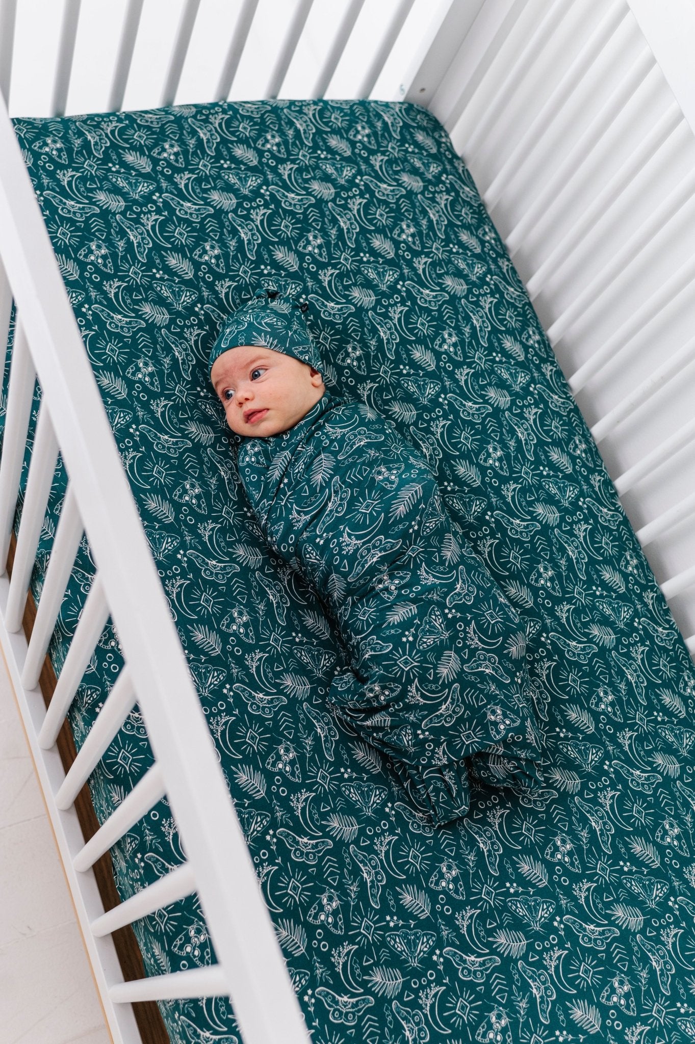 Crib Sheet - CELESTIAL MOTHS - The Sleepy Sloth