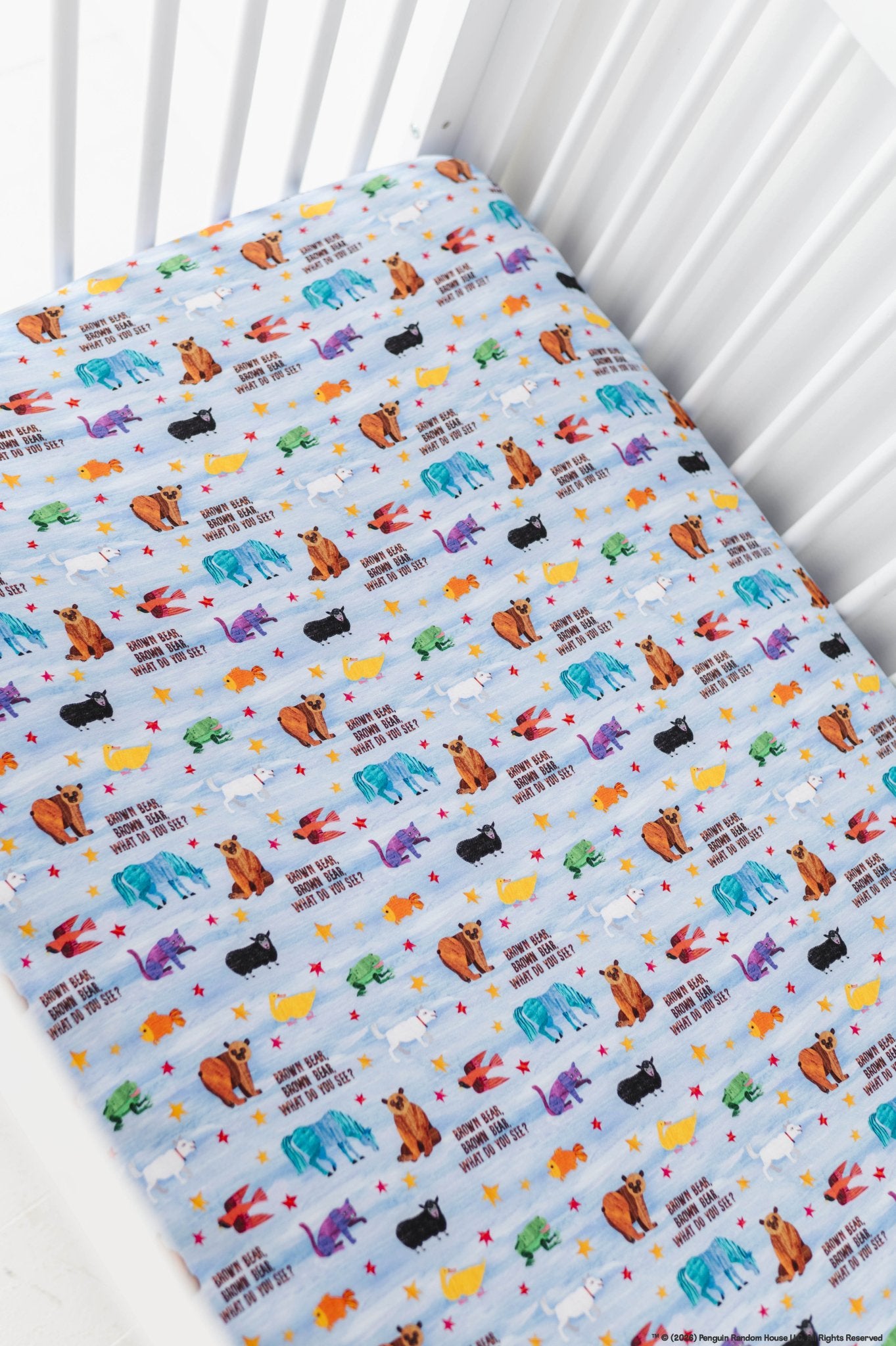 CRIB SHEET - Eric Carle™ BROWN BEAR BROWN BEAR - The Sleepy Sloth