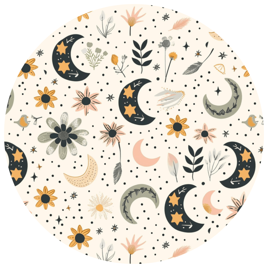 CRIB SHEET - LUNAR BLOSSOM - The Sleepy Sloth