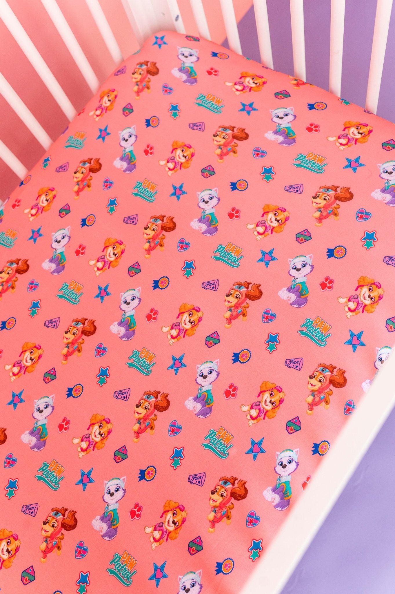 CRIB SHEET - PAW PATROL™ ALL - STARS PAWfect Pink Crew - The Sleepy Sloth