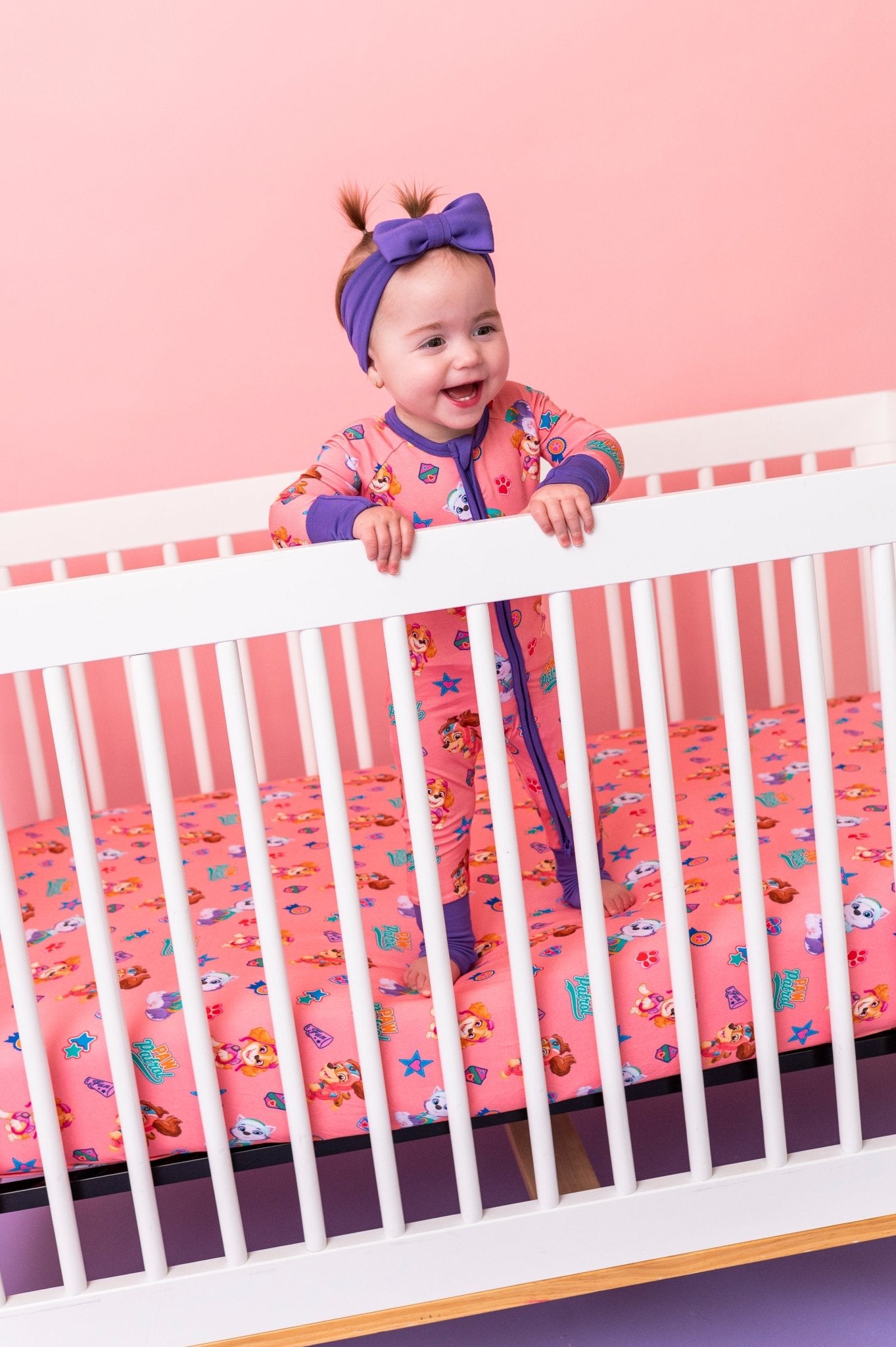 CRIB SHEET - PAW PATROL™ ALL - STARS PAWfect Pink Crew - The Sleepy Sloth