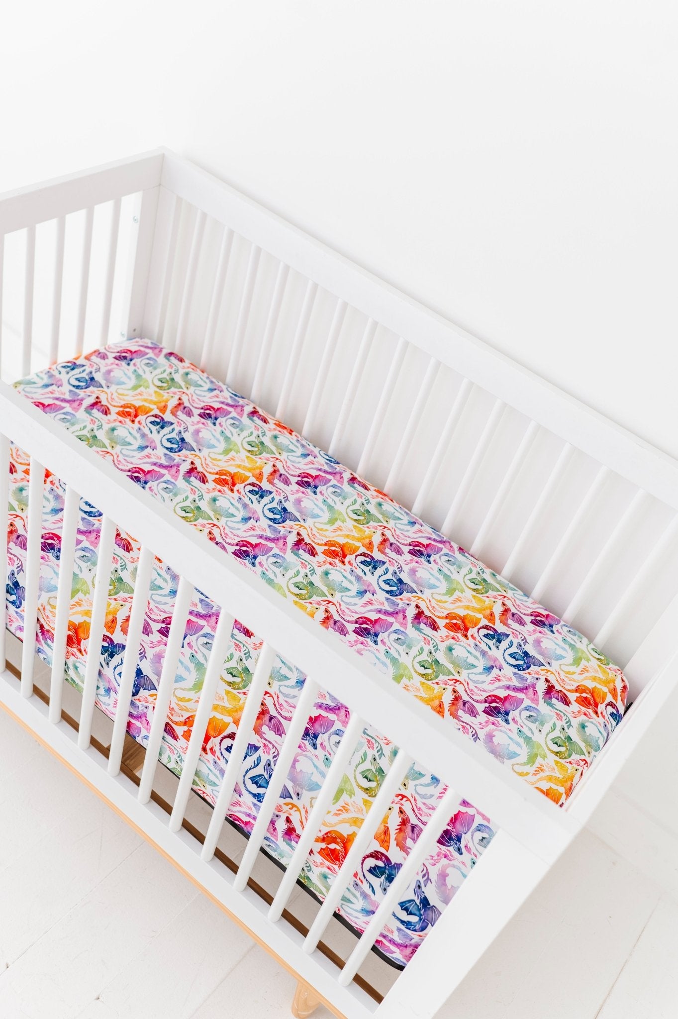 Crib Sheet - RAINBOW TAILS - The Sleepy Sloth