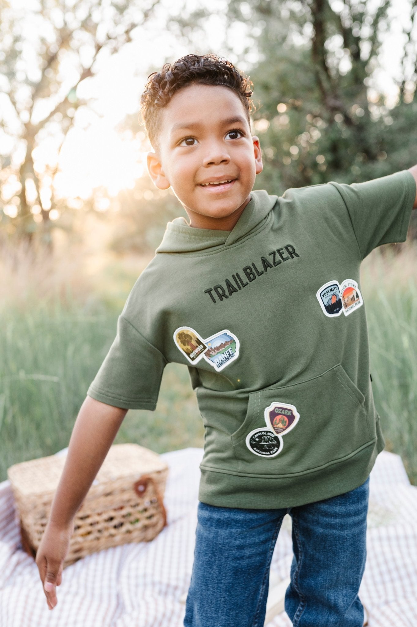 Drop Shoulder Tee - Park Passport - The Sleepy Sloth