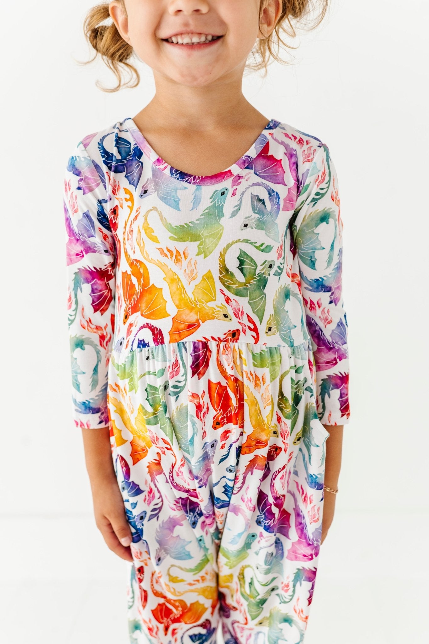 Duckie Romper - RAINBOW TAILS - The Sleepy Sloth
