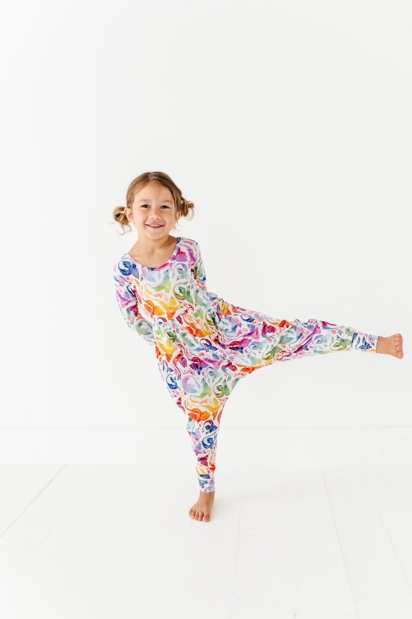 Duckie Romper - RAINBOW TAILS - The Sleepy Sloth