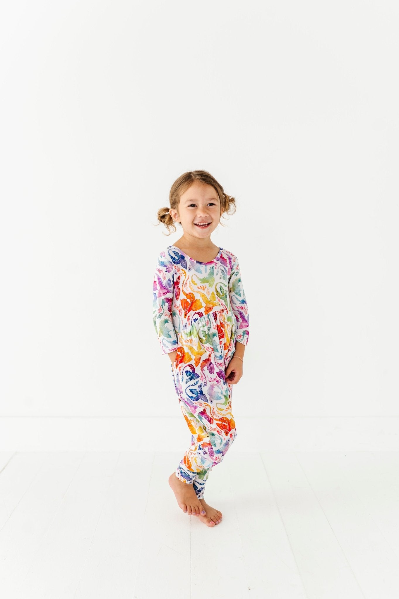 Duckie Romper - RAINBOW TAILS - The Sleepy Sloth