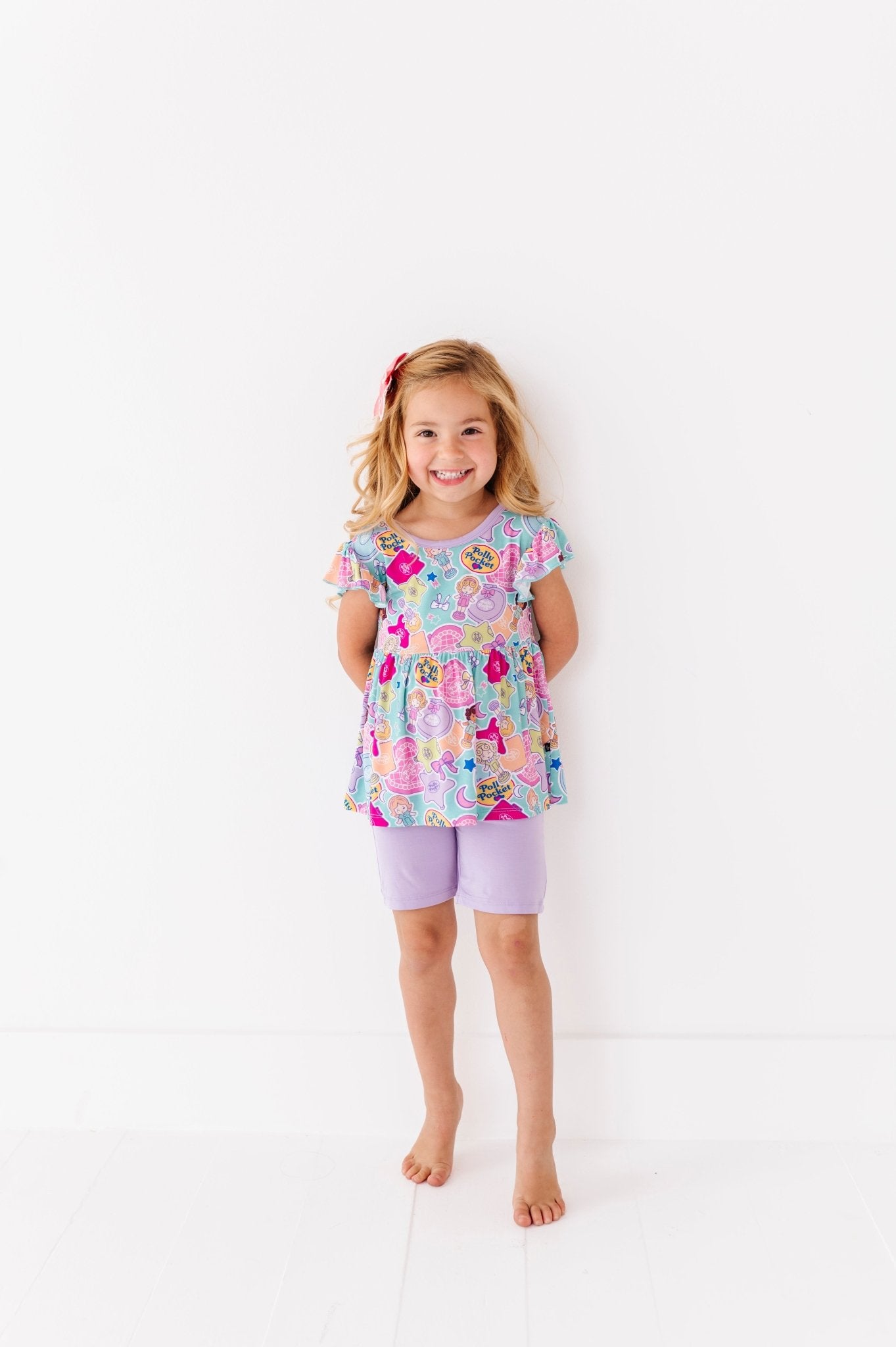 FLUTTER PEPLUM WITH SHORTS - TINY IS MIGHTY - The Sleepy Sloth