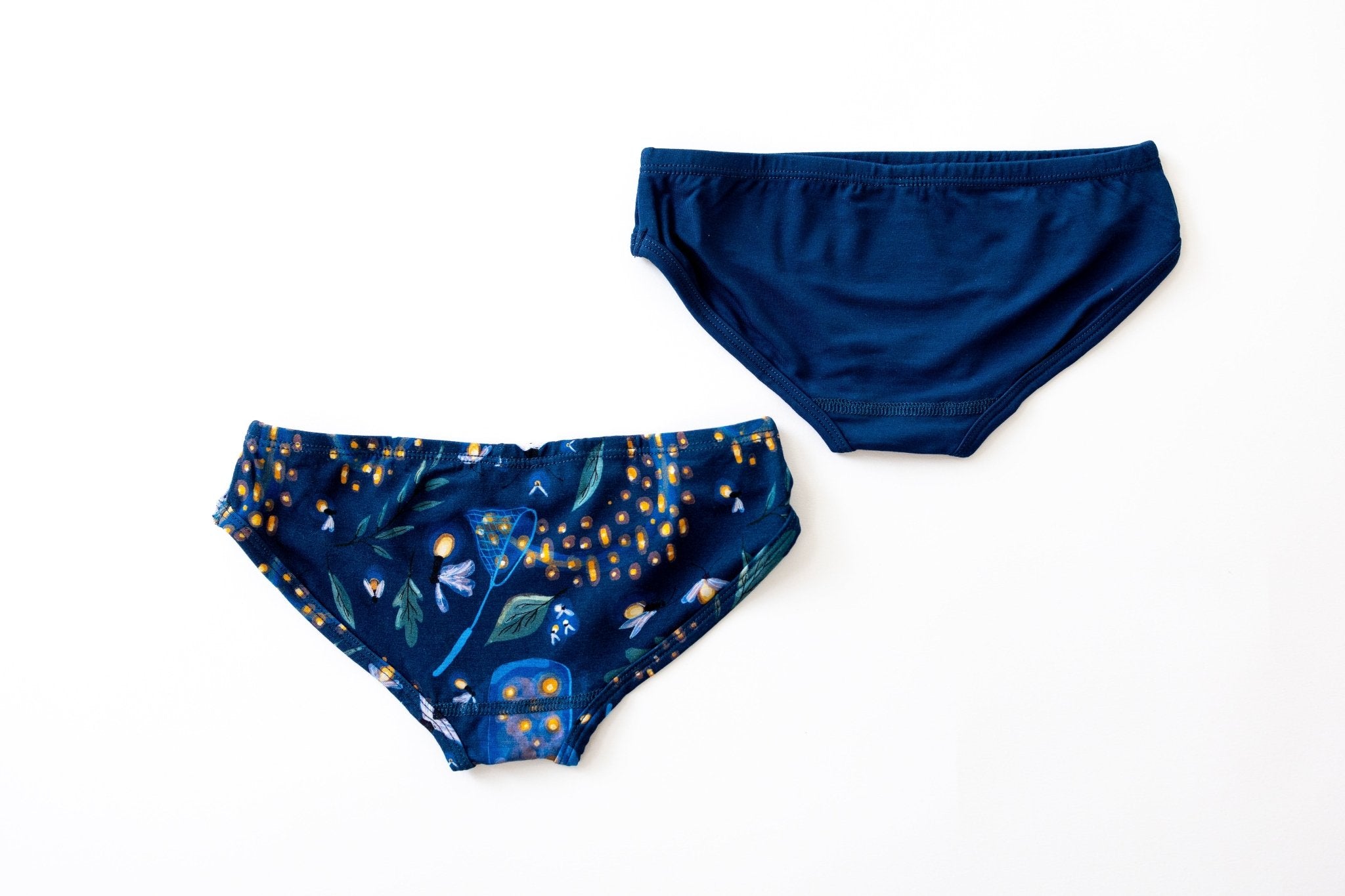 GIRLS BRIEF UNDERWEAR SET - GLOW WITH THE FLOW - The Sleepy Sloth