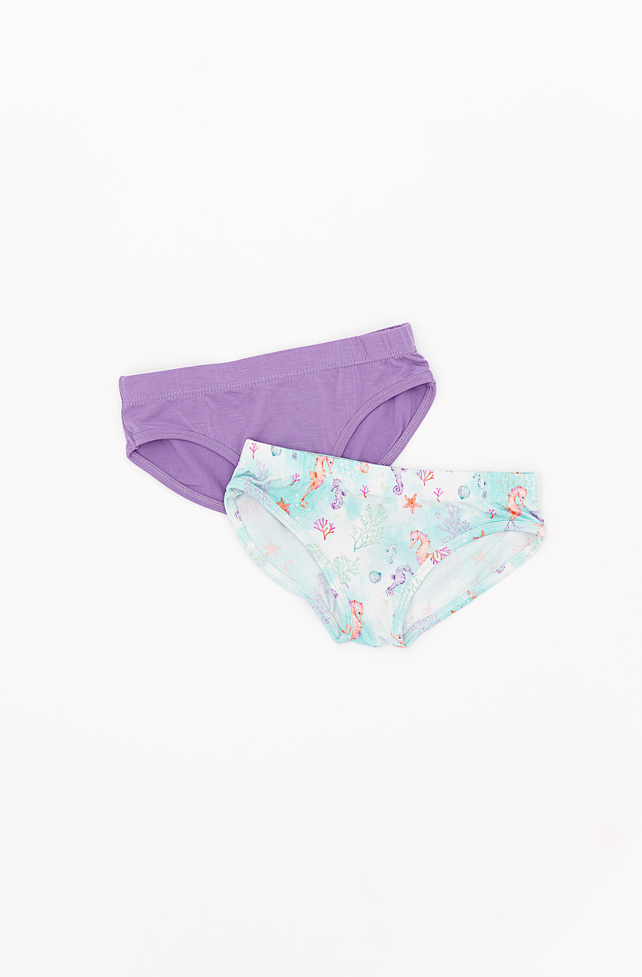 GIRLS BRIEF UNDERWEAR SET* - SEAHORSIN' AROUND - The Sleepy Sloth