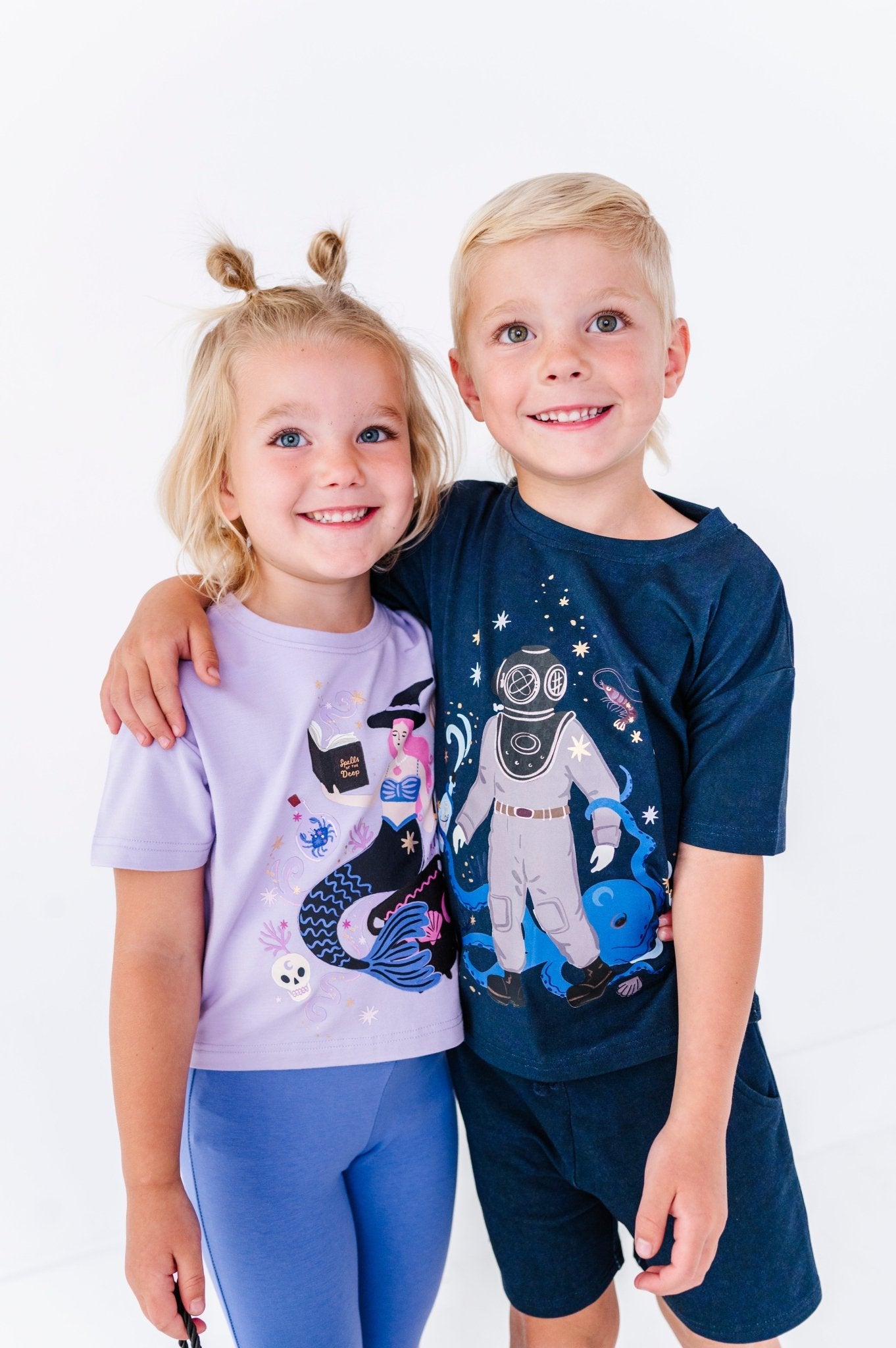 Graphic Tee and Short Set - SPELLS OF THE DEEP - The Sleepy Sloth