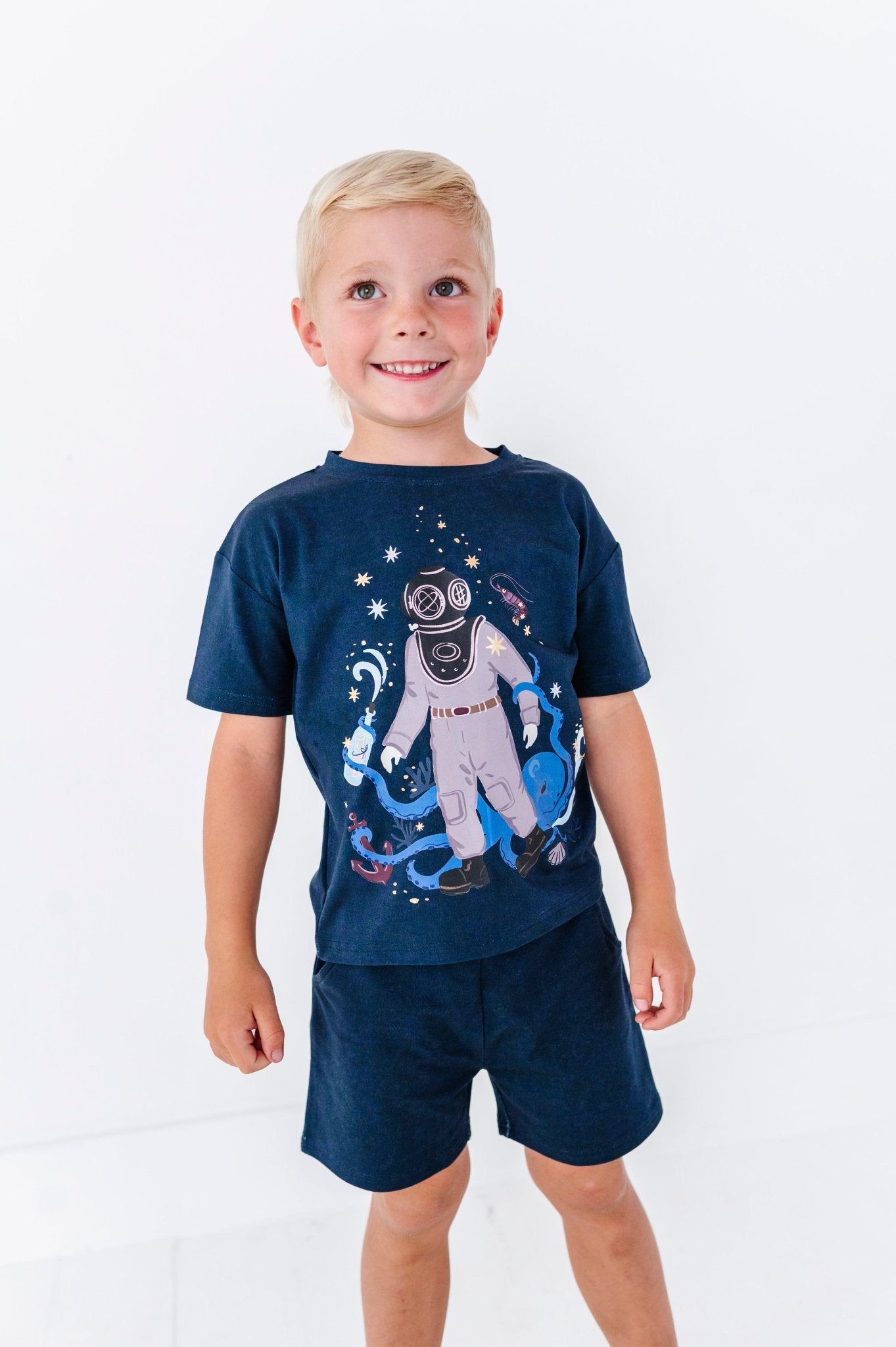 Graphic Tee and Short Set - SPELLS OF THE DEEP - The Sleepy Sloth