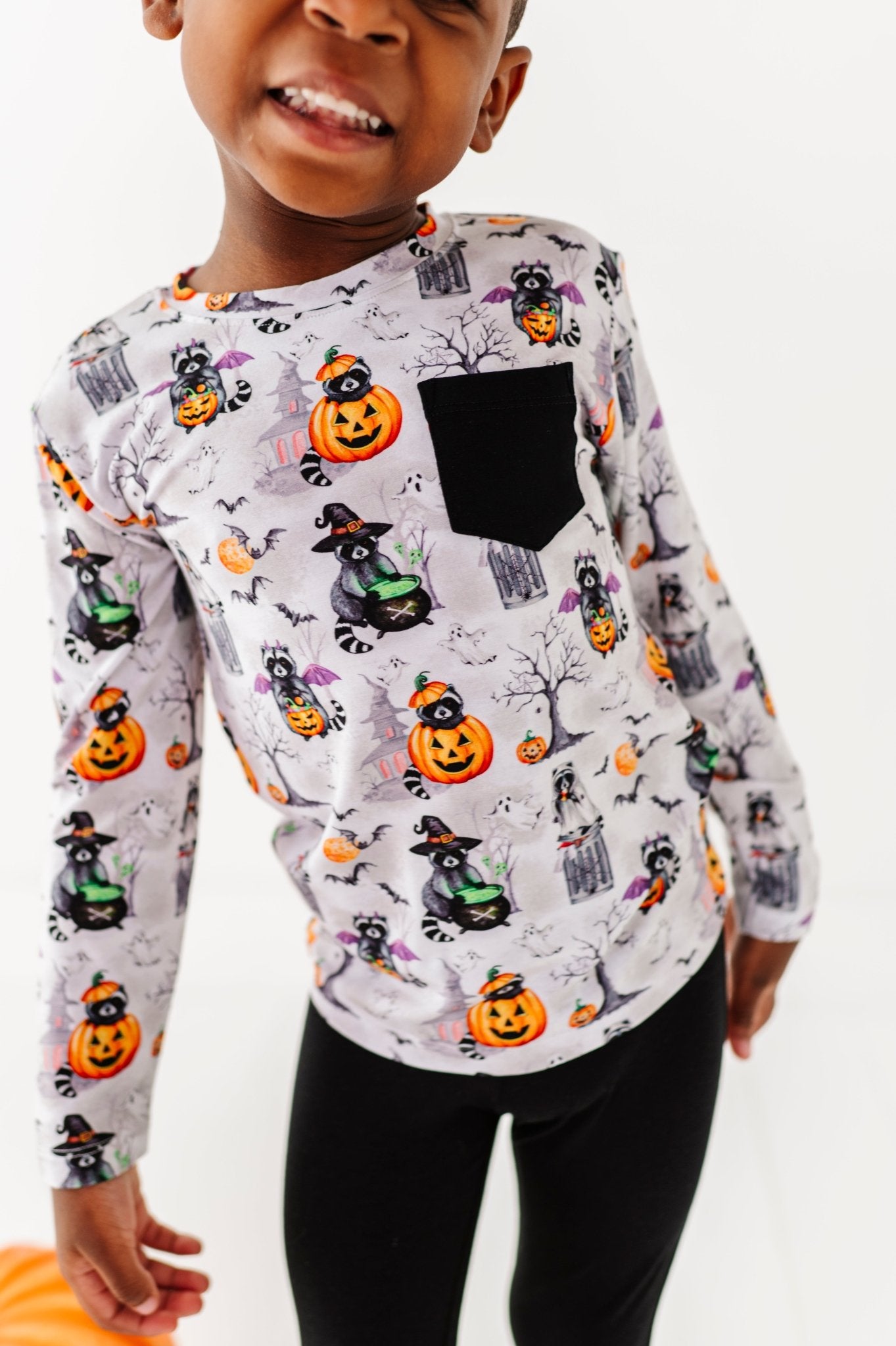 Long Sleeve Pocket Tee - MIDNIGHT MISCHIEF - The Sleepy Sloth