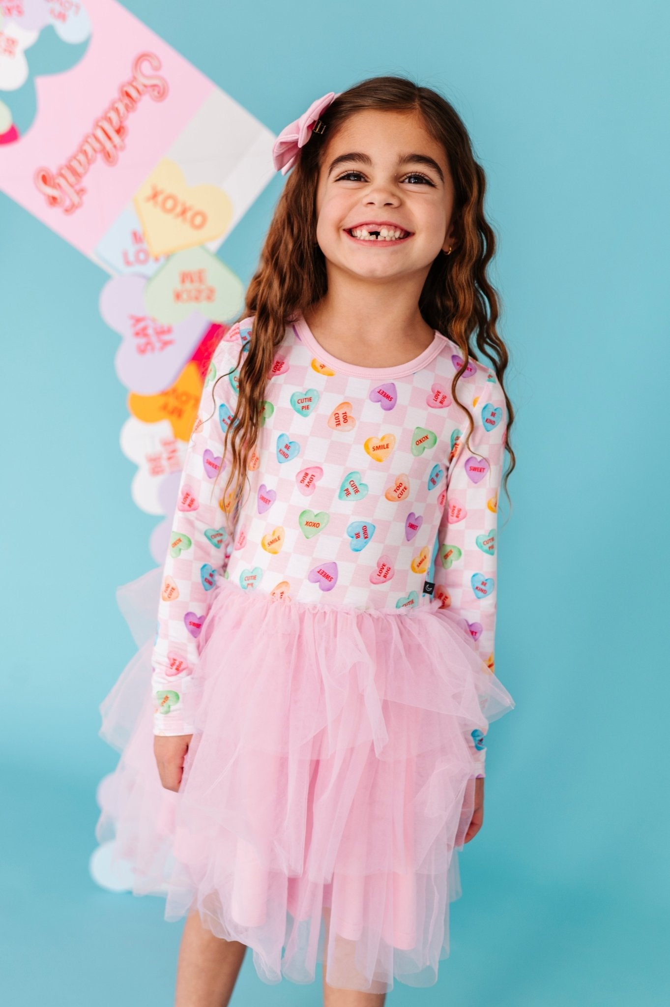 LONG SLEEVE TULLE DRESS - XOXO 4T LONG SLEEVE TULLE DRESS - XOXO 4T