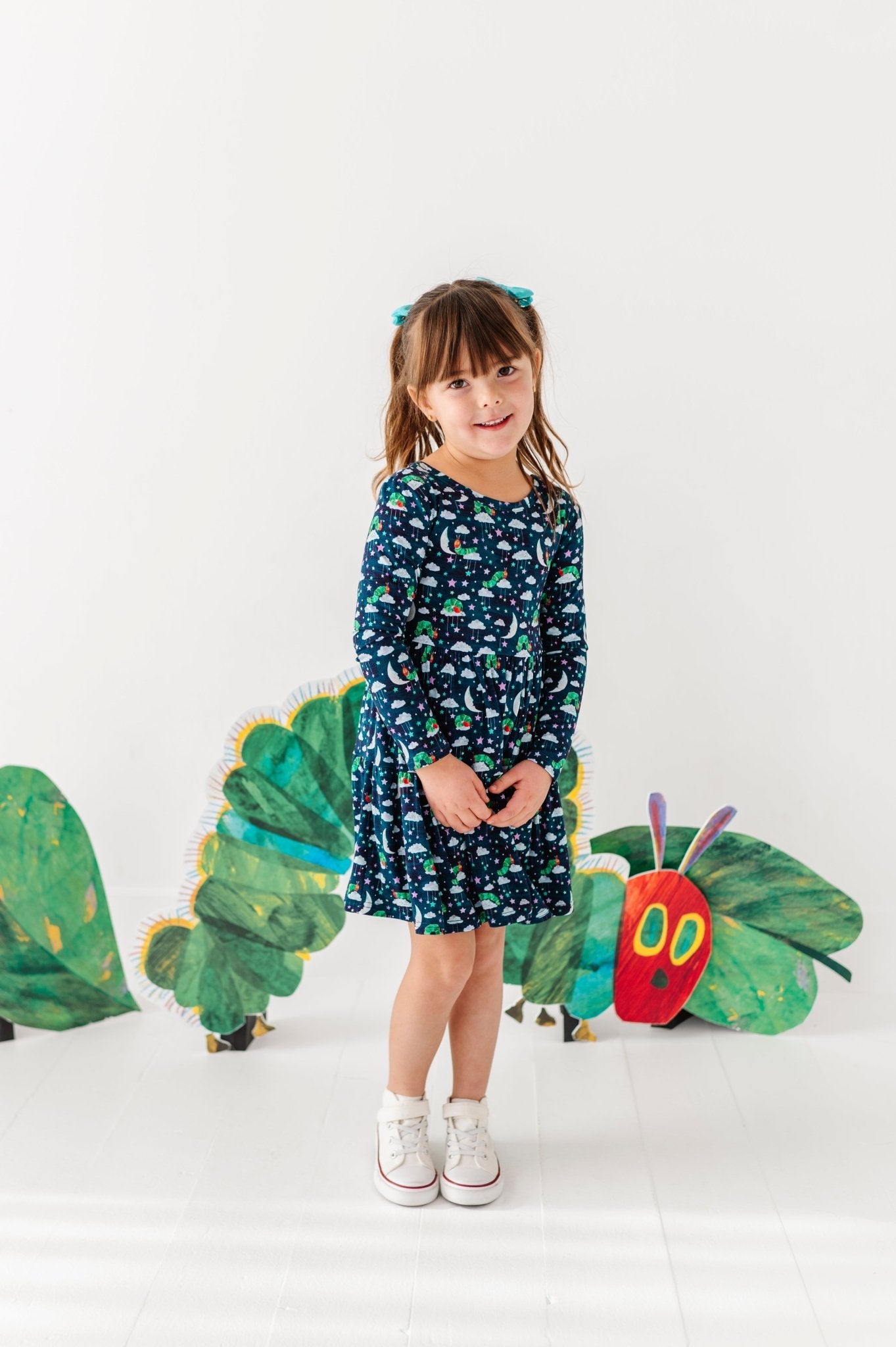 Long Sleeve Twirl Dress - GOOD NIGHT, FRIENDS - The Sleepy Sloth