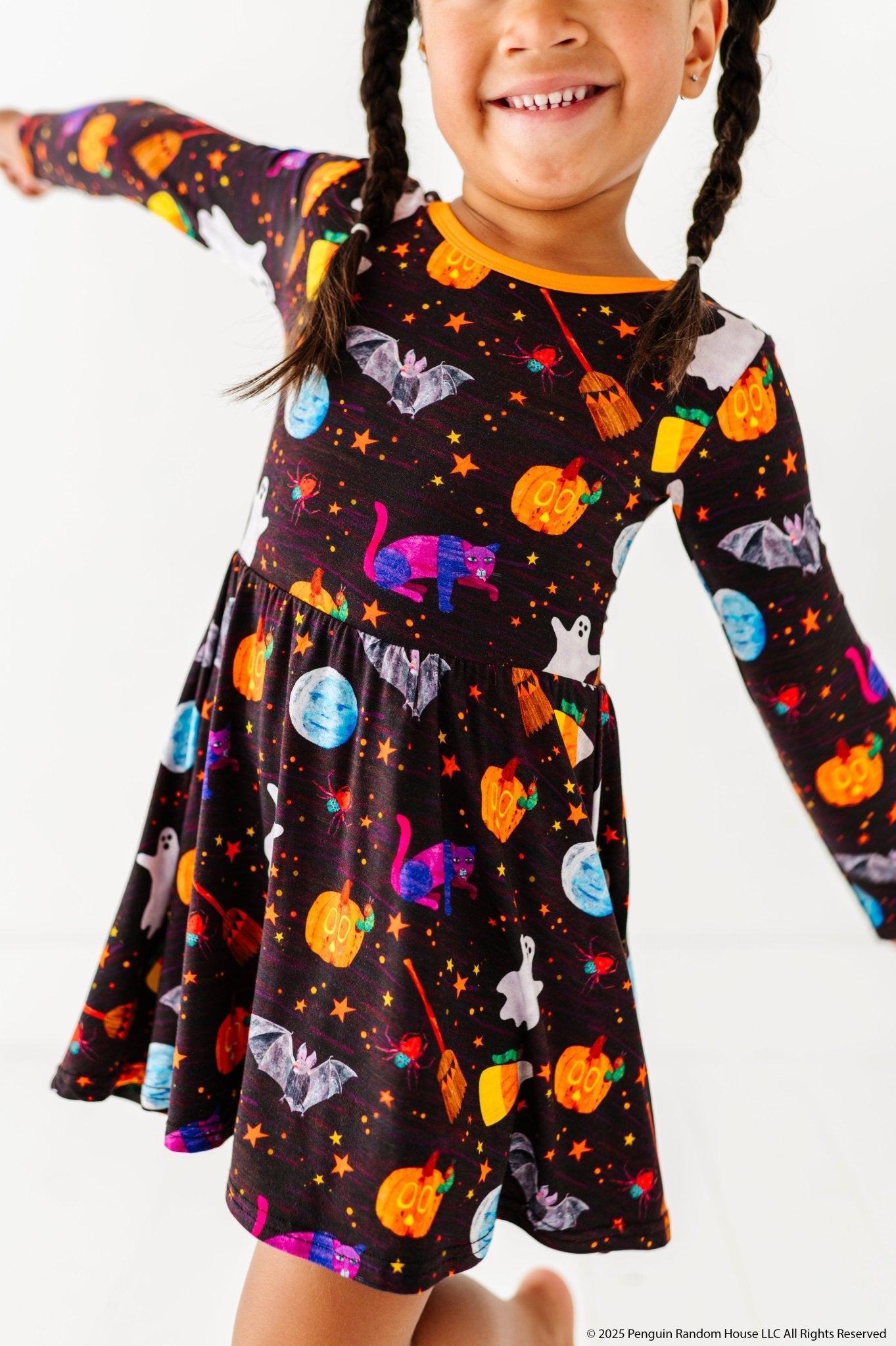LONG SLEEVE TWIRL DRESS - The World of Eric Carle™ CREEPY CRAWLY - The Sleepy Sloth