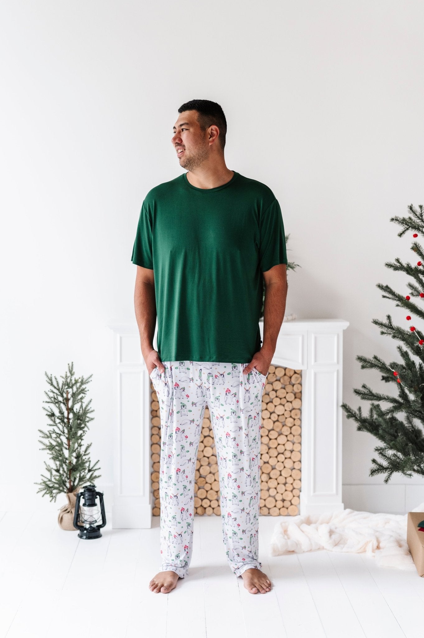 MEN'S SLEEPY PANTS - COZY SNOW MATES - The Sleepy Sloth