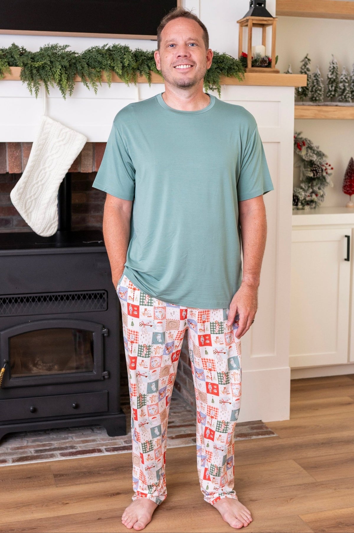 Men's Sleepy Pants - Merry Mosaic - The Sleepy Sloth