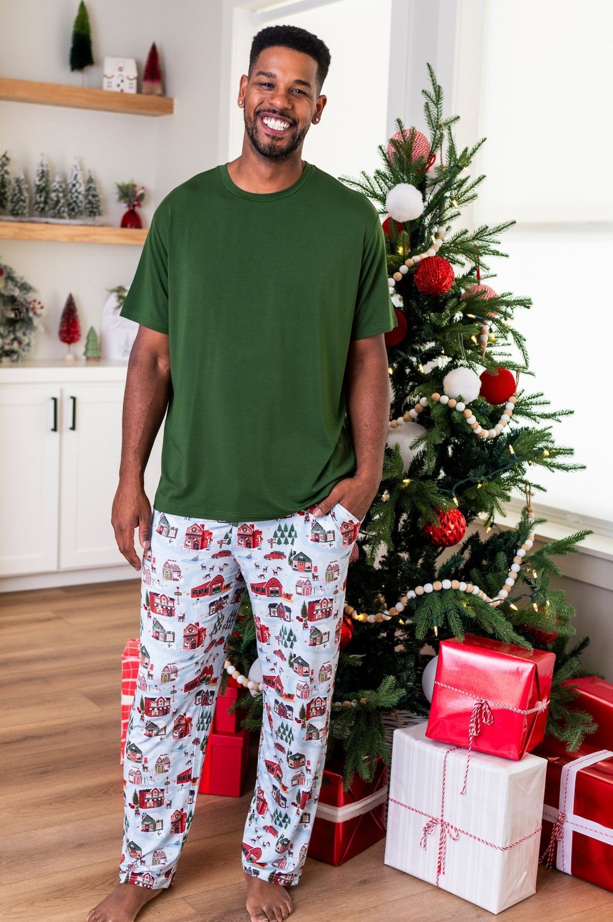 Men's Sleepy Pants - Santa's Village - The Sleepy Sloth