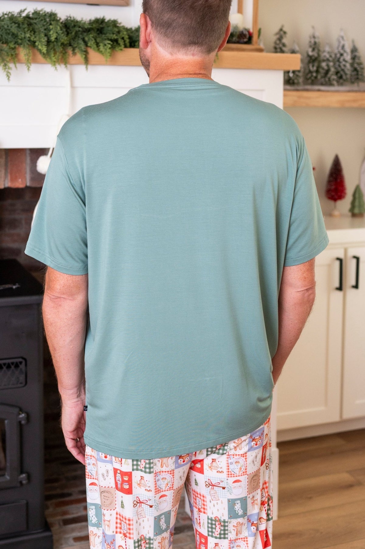 Men's Solid Tee- Merry Mosaic - The Sleepy Sloth