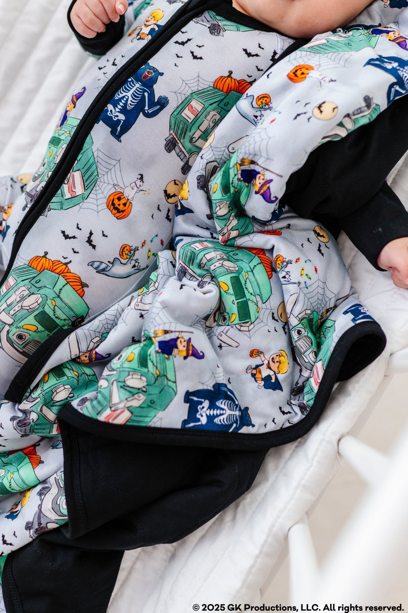 MINI BLANKIE - A TRASH TRUCK™ HALLOWEEN - The Sleepy Sloth
