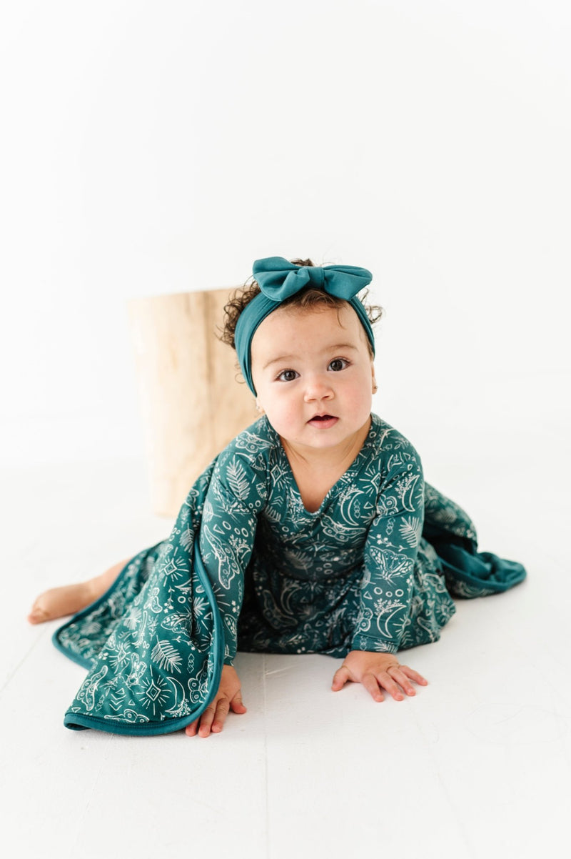 Mini Blankie - CELESTIAL MOTHS - The Sleepy Sloth