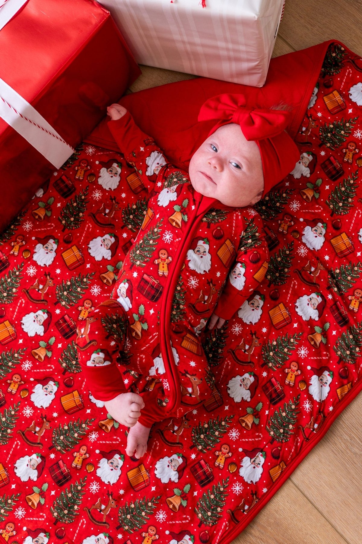 Mini Blankie - Jolly St Nick - The Sleepy Sloth