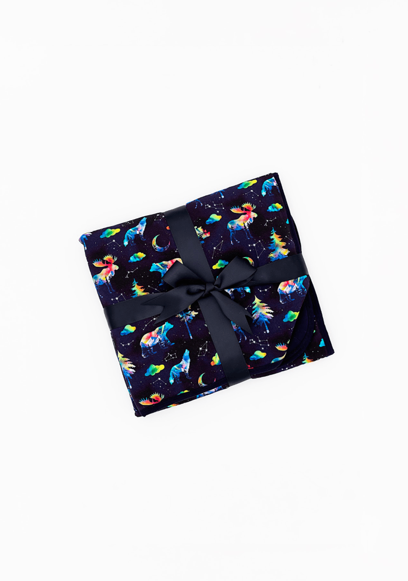 Mini Blankie - NORTHERN NIGHTS - The Sleepy Sloth