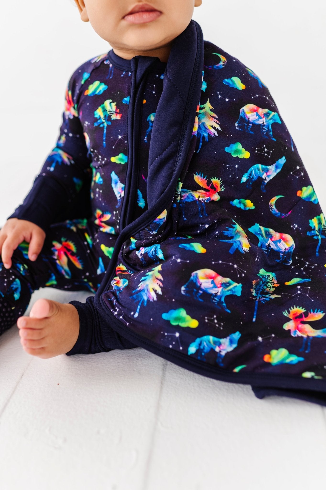 Mini Blankie - NORTHERN NIGHTS - The Sleepy Sloth