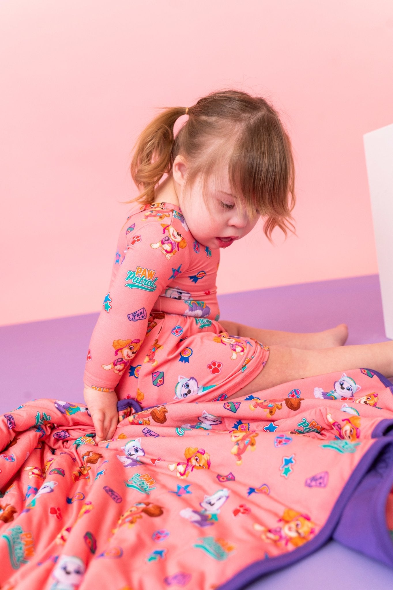 MINI BLANKIE - PAW PATROL™ ALL - STARS PAWfect Pink Crew - The Sleepy Sloth