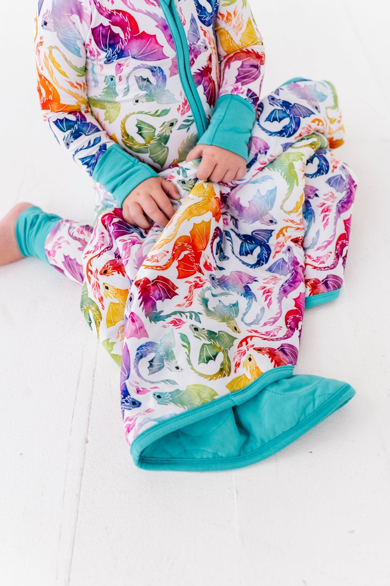 MINI BLANKIE - RAINBOW TAILS - The Sleepy Sloth