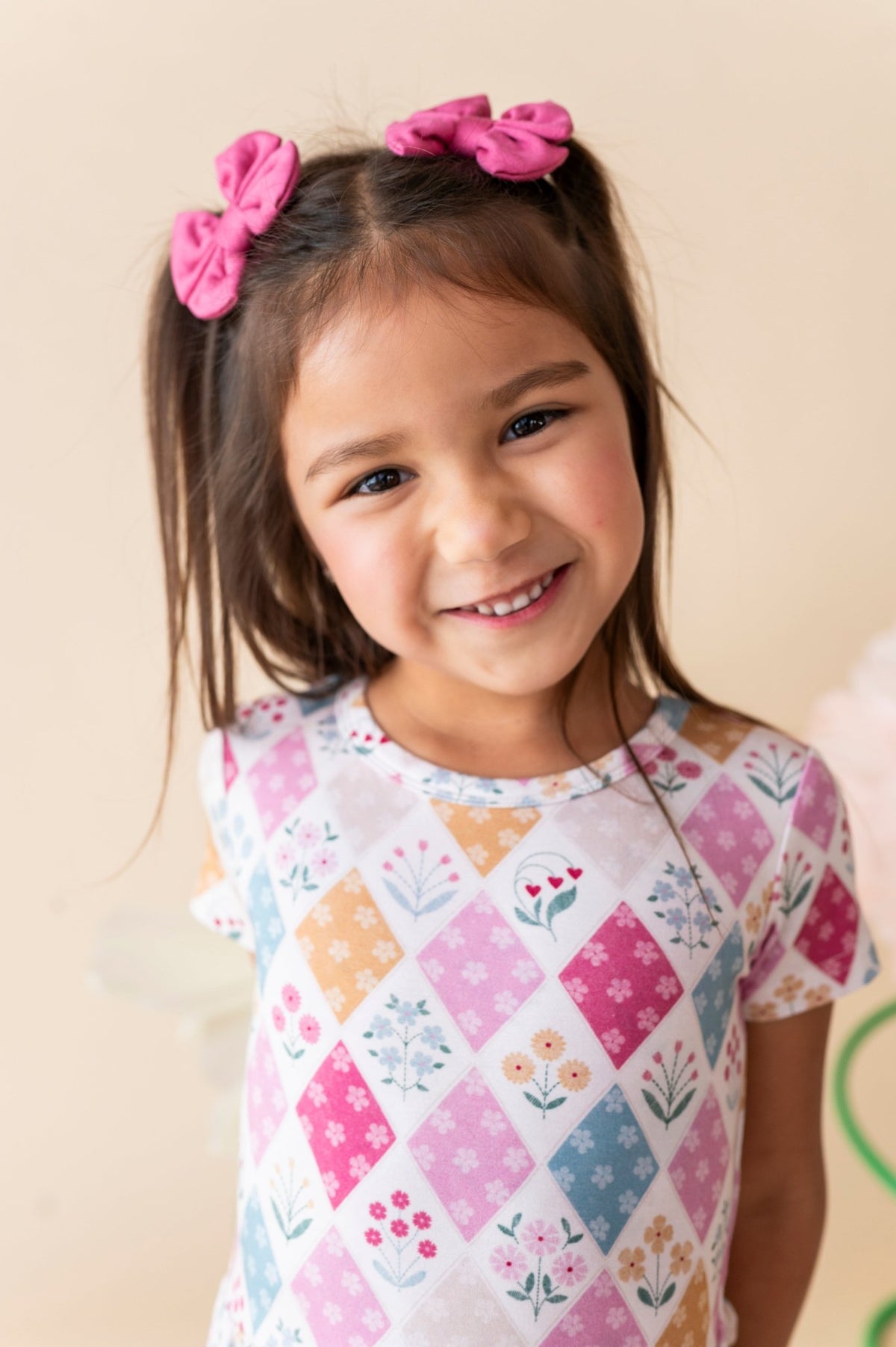 Mini Clip Bow Set - Stitched In Bloom - The Sleepy Sloth