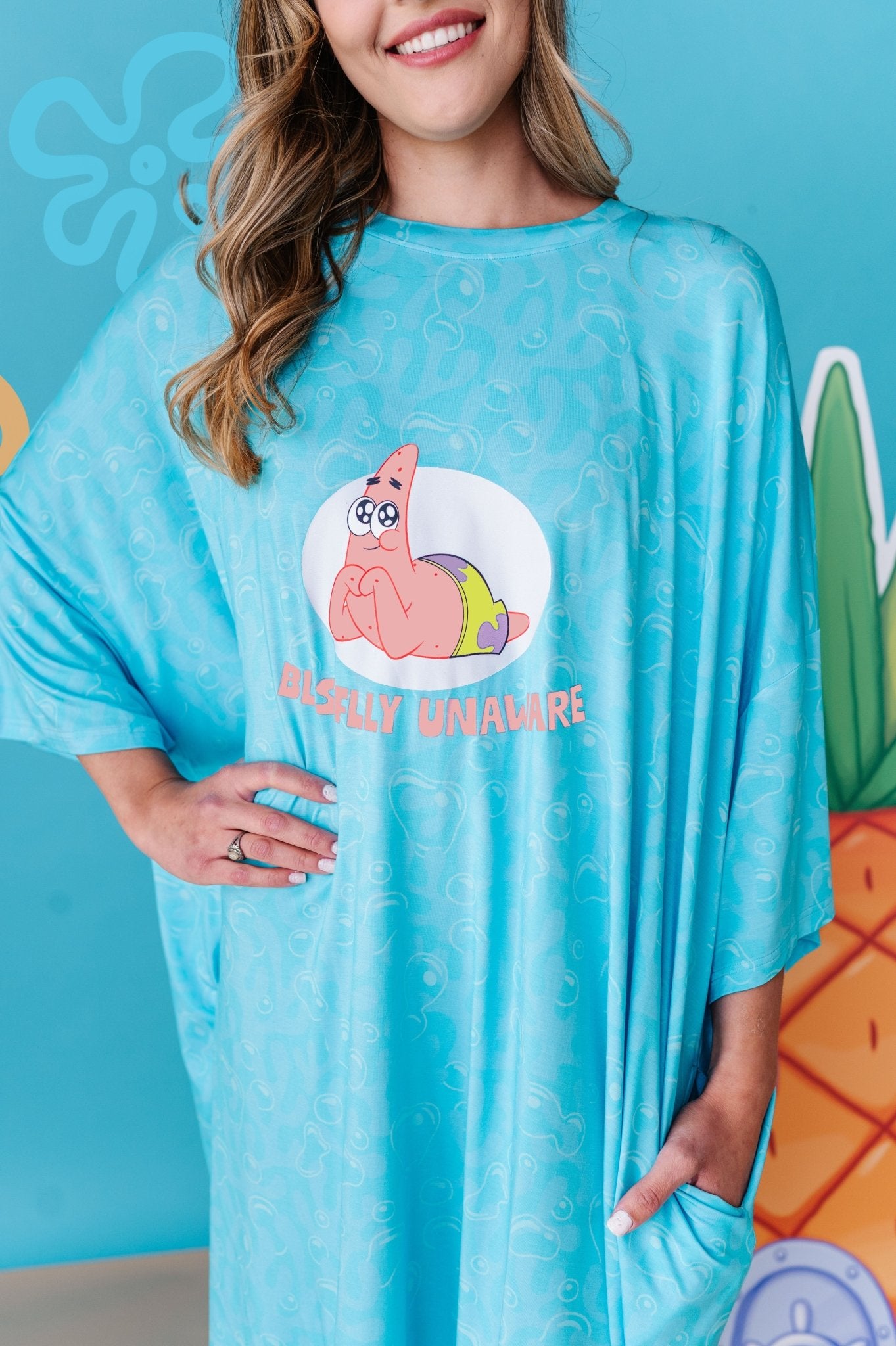 Oversized Lounge Tee - Spongebob Squarepants™ Blissfully Unaware - The Sleepy Sloth