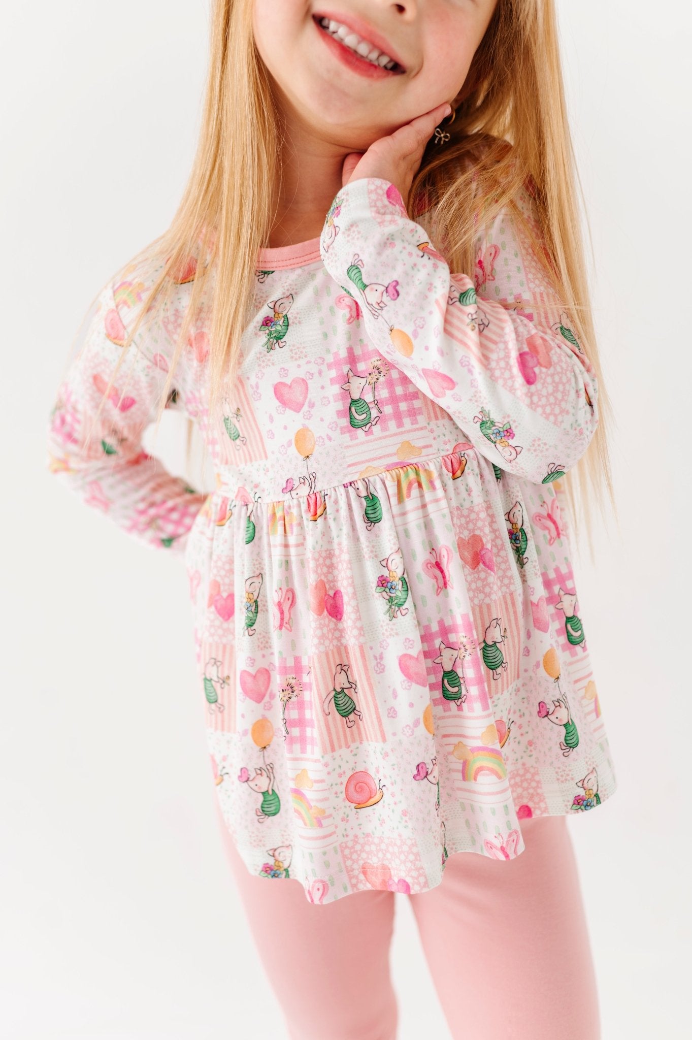 Peplum Set - PRETTY IN PIGLET - The Sleepy Sloth