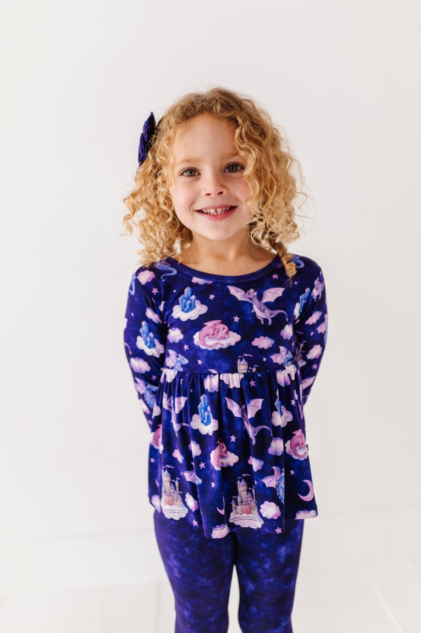 PEPLUM TOP WITH LEGGINGS - AMETHYSIA - The Sleepy Sloth