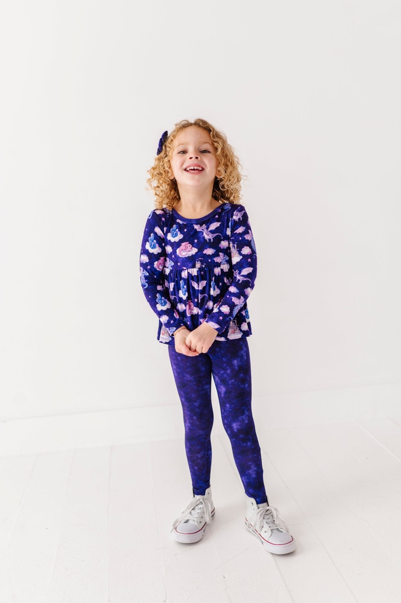 PEPLUM TOP WITH LEGGINGS - AMETHYSIA - The Sleepy Sloth