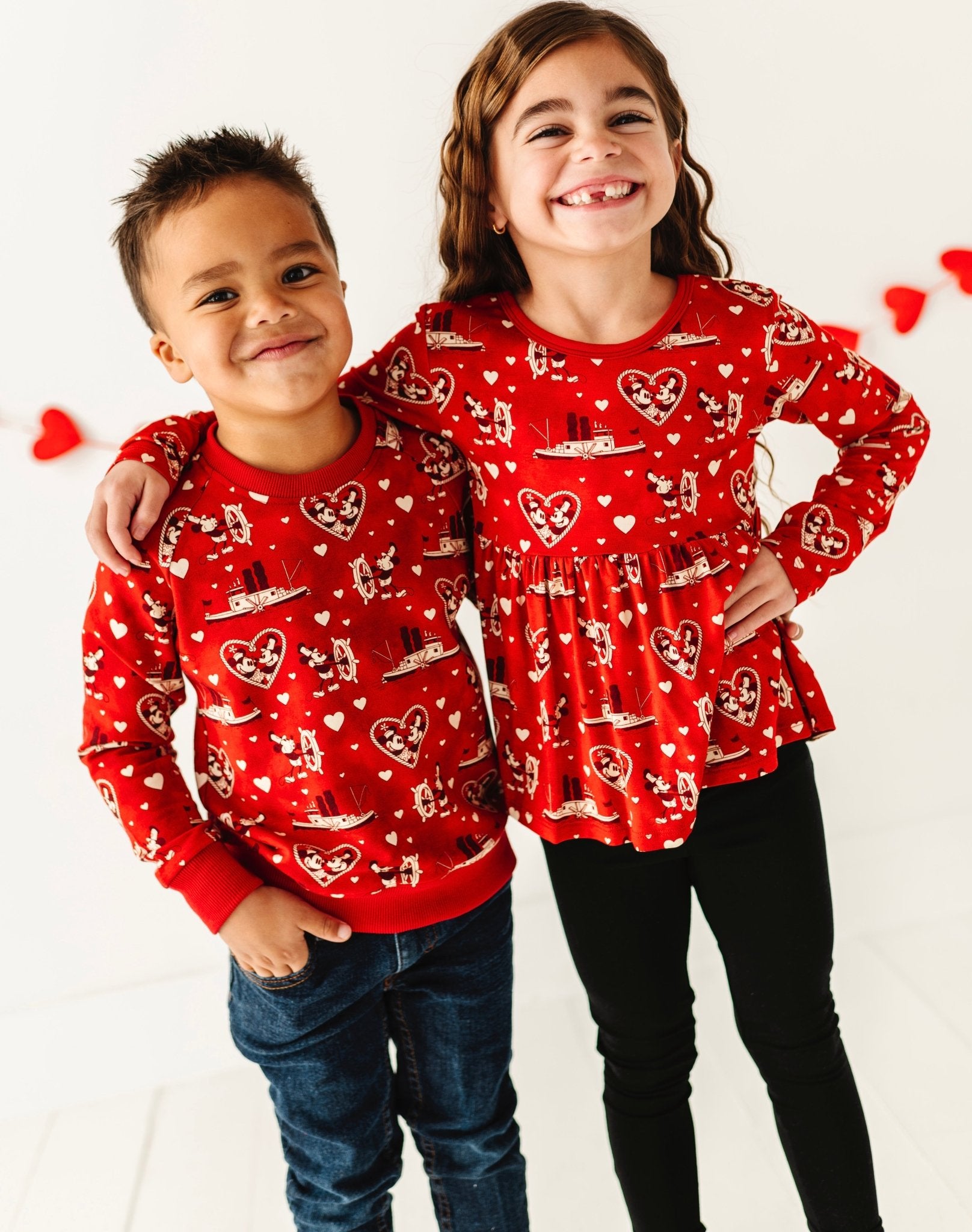 PEPLUM TOP WITH LEGGINGS - STEAMBOAT SWEETHEARTS - The Sleepy Sloth