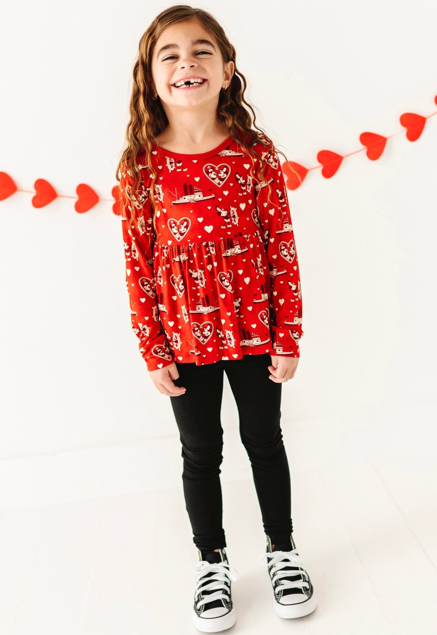 PEPLUM TOP WITH LEGGINGS - STEAMBOAT SWEETHEARTS - The Sleepy Sloth