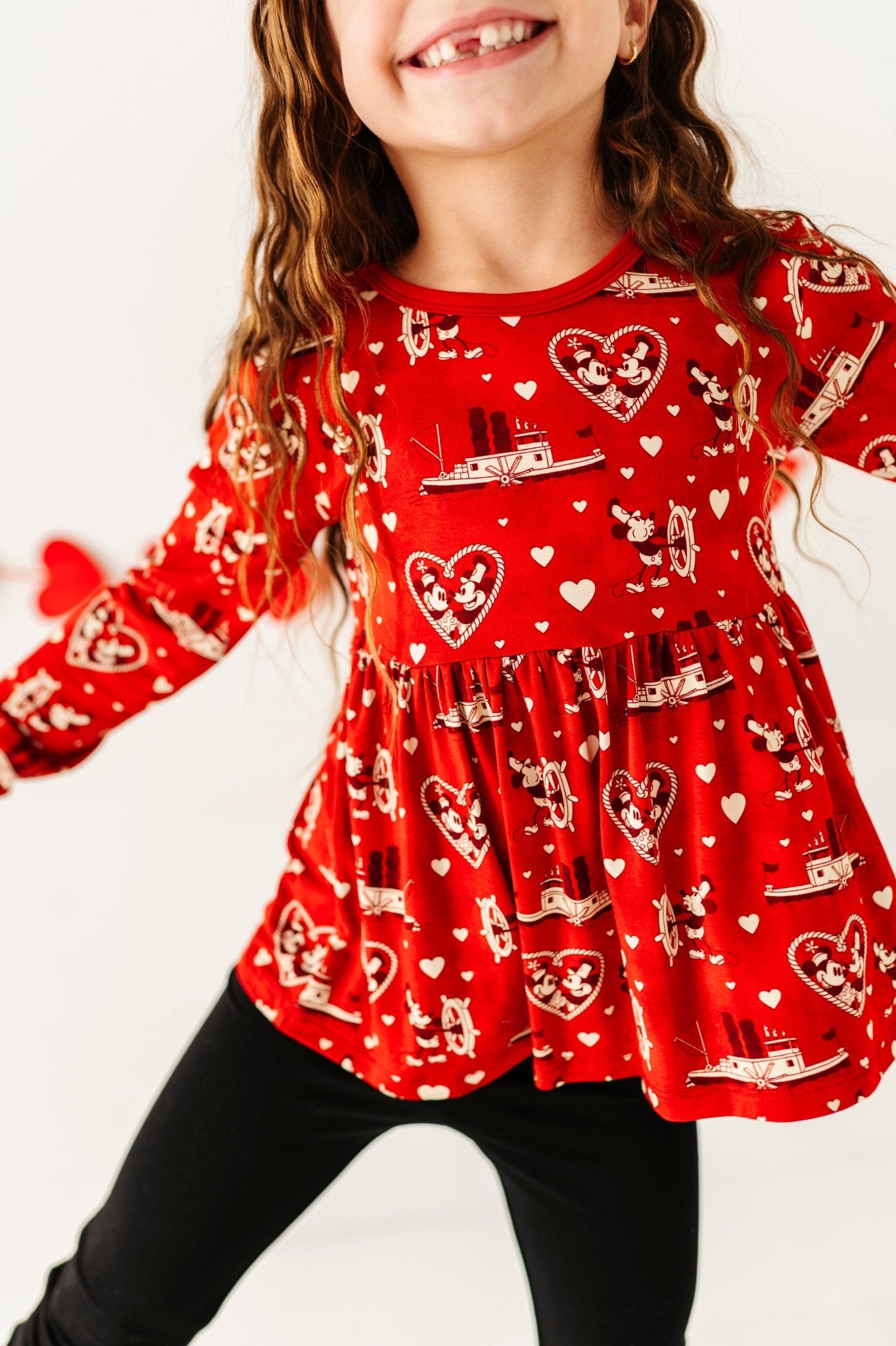 PEPLUM TOP WITH LEGGINGS - STEAMBOAT SWEETHEARTS - The Sleepy Sloth