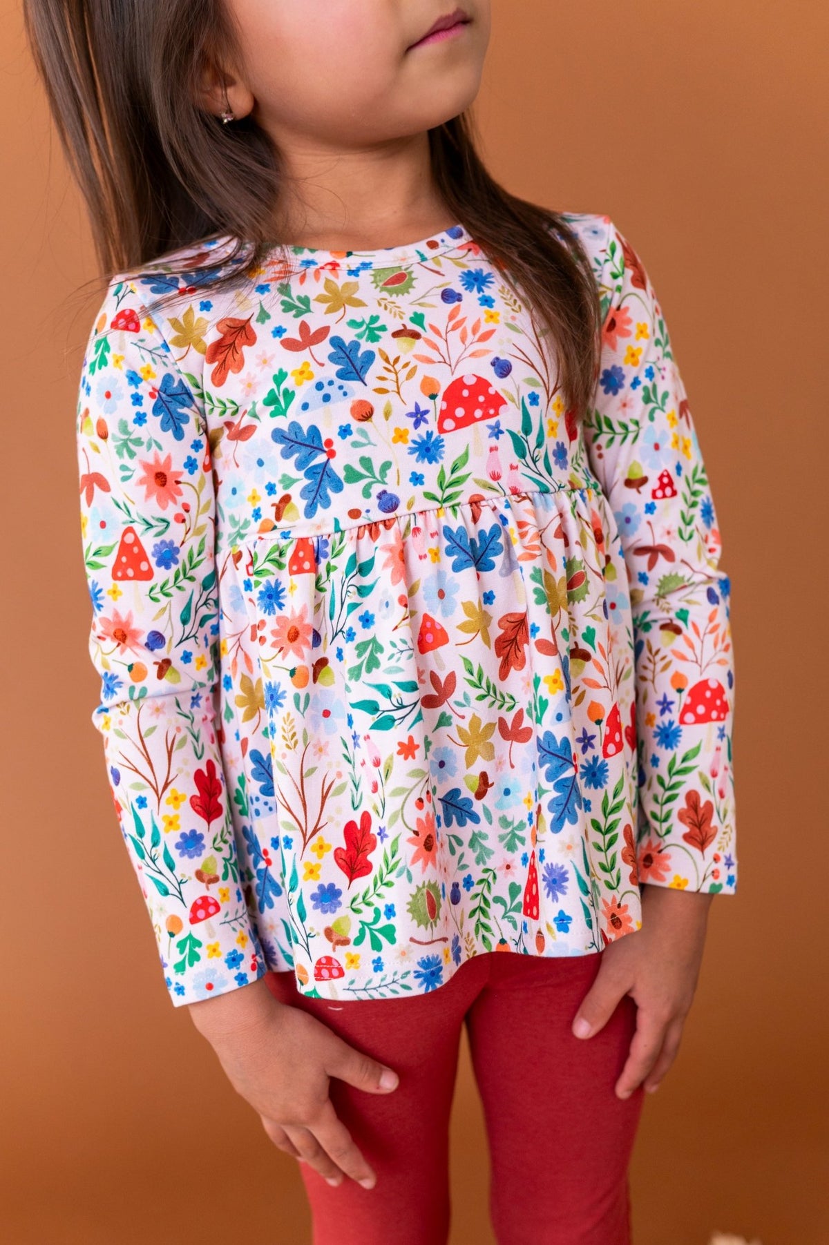 Peplum Top With Leggings - Toadstool Meadows - The Sleepy Sloth