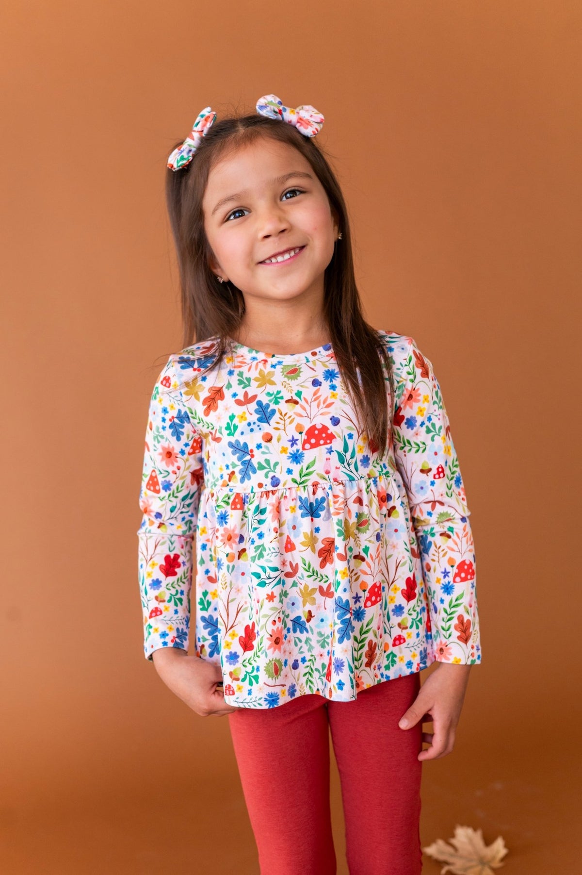 Peplum Top With Leggings - Toadstool Meadows - The Sleepy Sloth